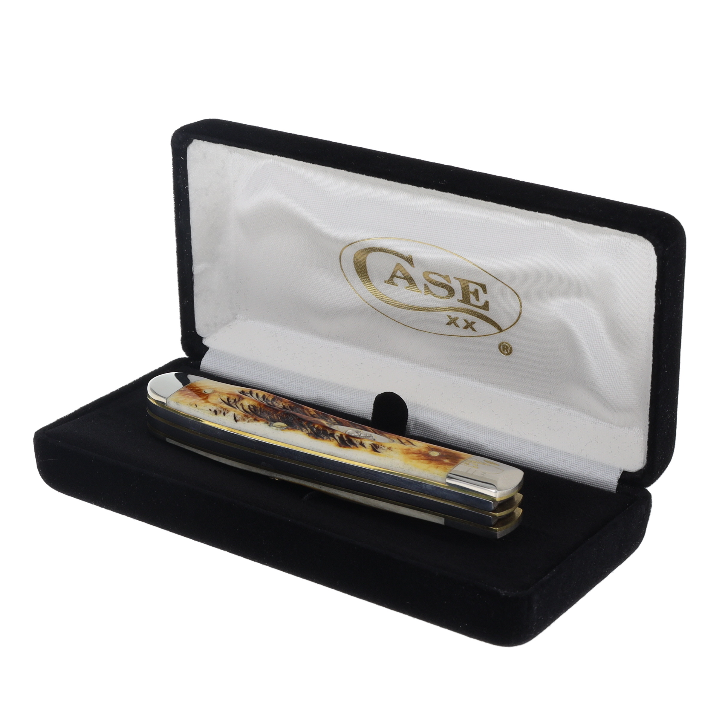 Case XX 6.5 BoneStag World's Greatest Dad Mini Trapper Folding Knife CA65305WGD View 7