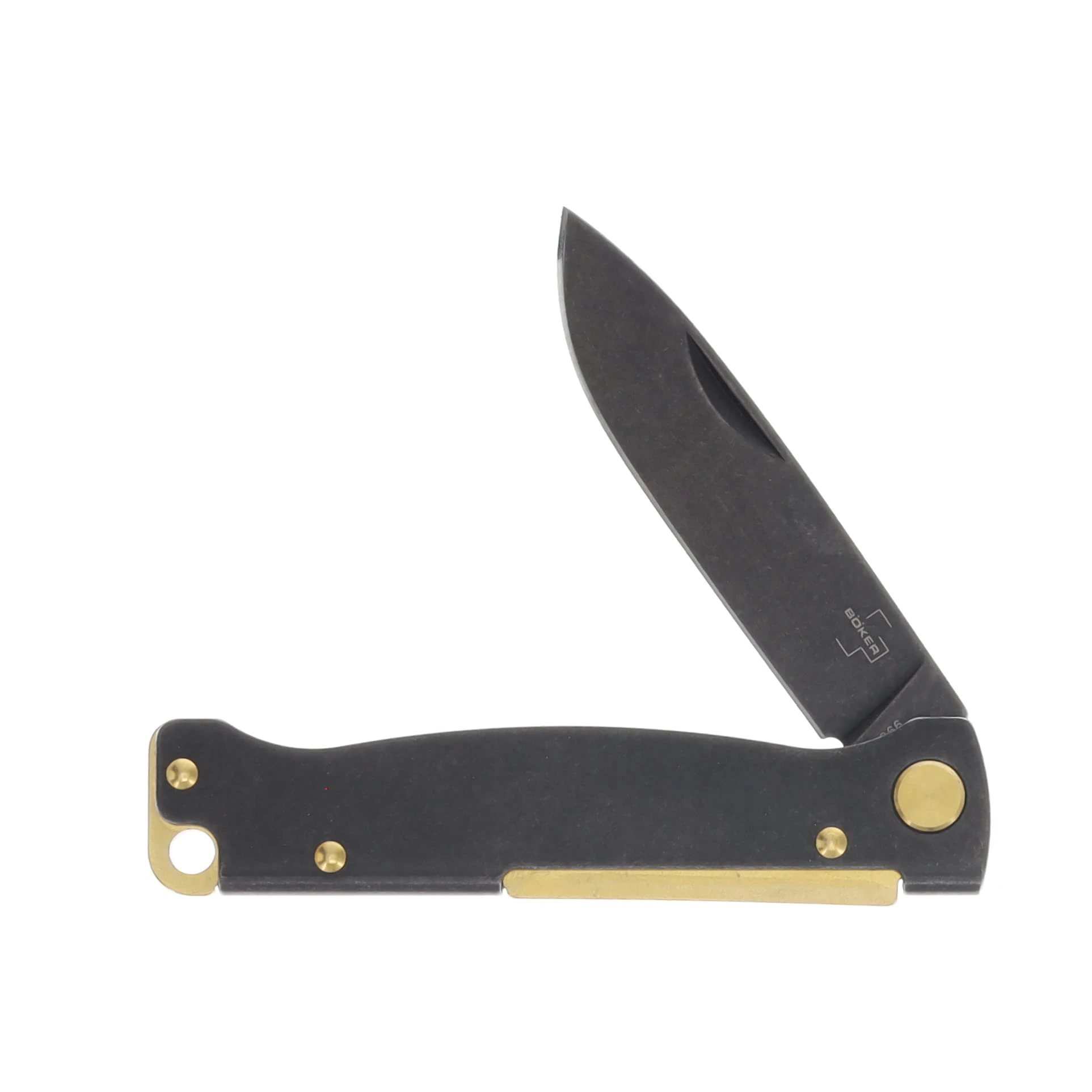 Boker Plus Atlas Slipjoint Folding Knife Brass/Black Stonewash BK01BO859 View 3