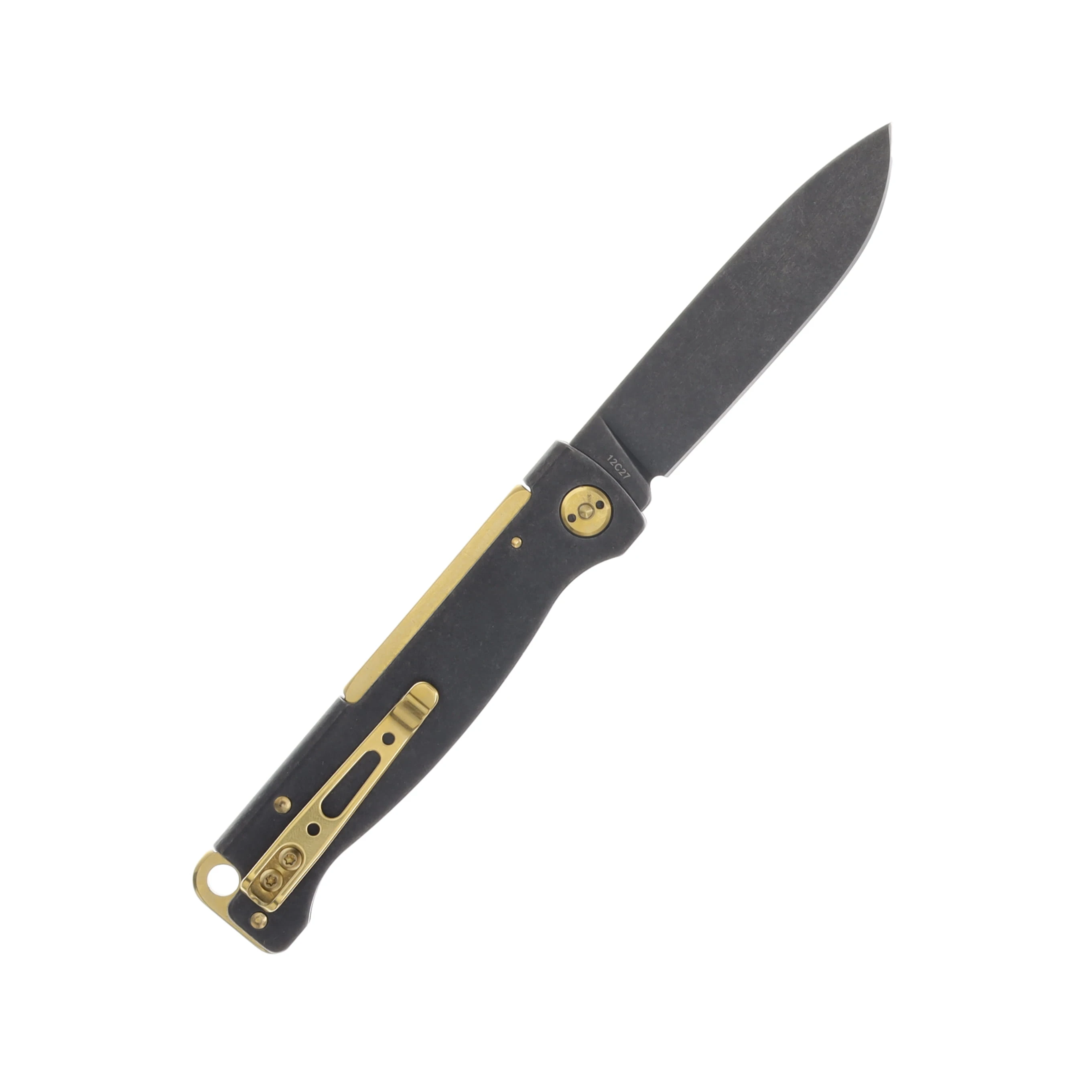 Boker Plus Atlas Slipjoint Folding Knife Brass/Black Stonewash BK01BO859 View 2