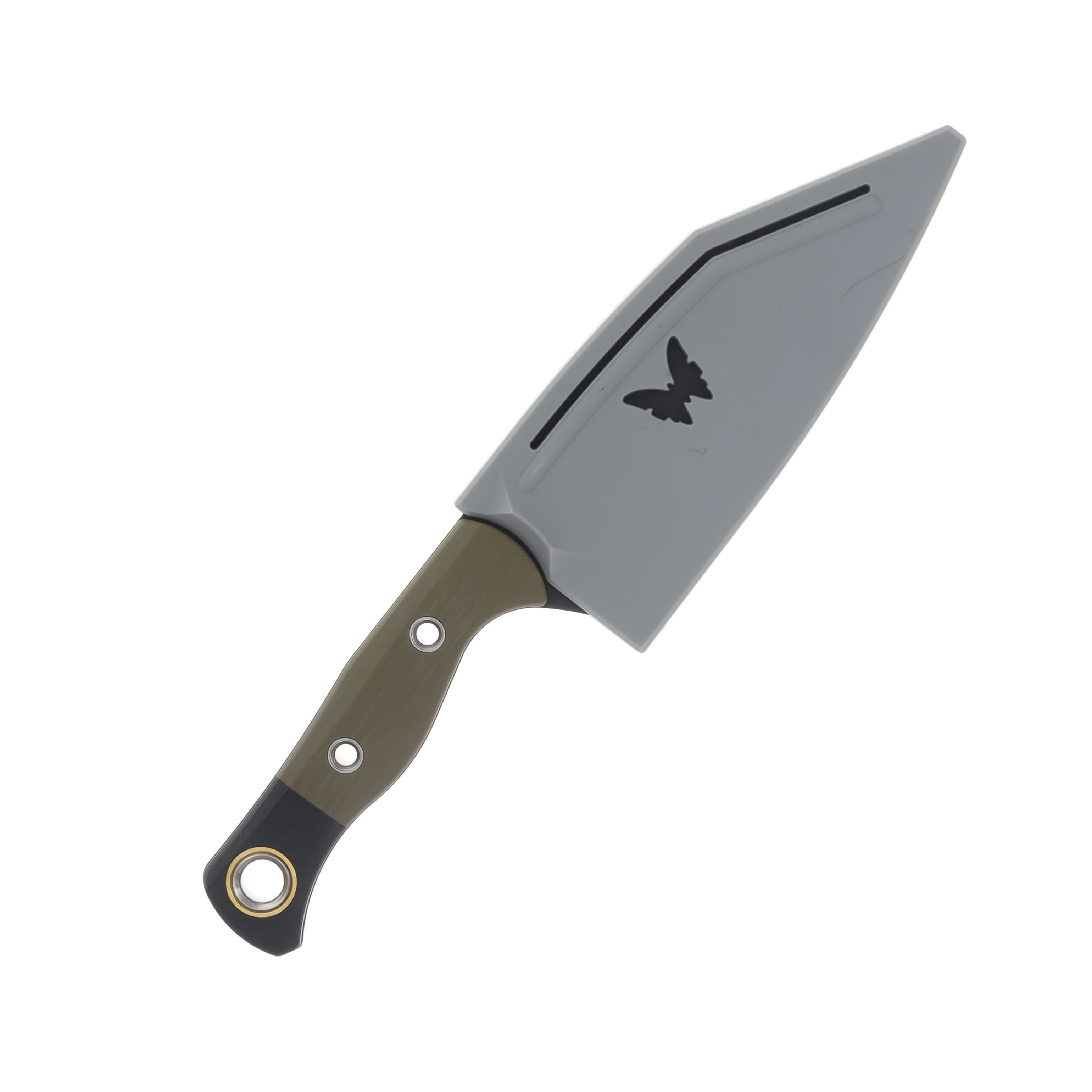 Benchmade Station Kitchen Knife OD Green G-10 5.97in Plain DLC Clip Point BM4010BK01 View 3