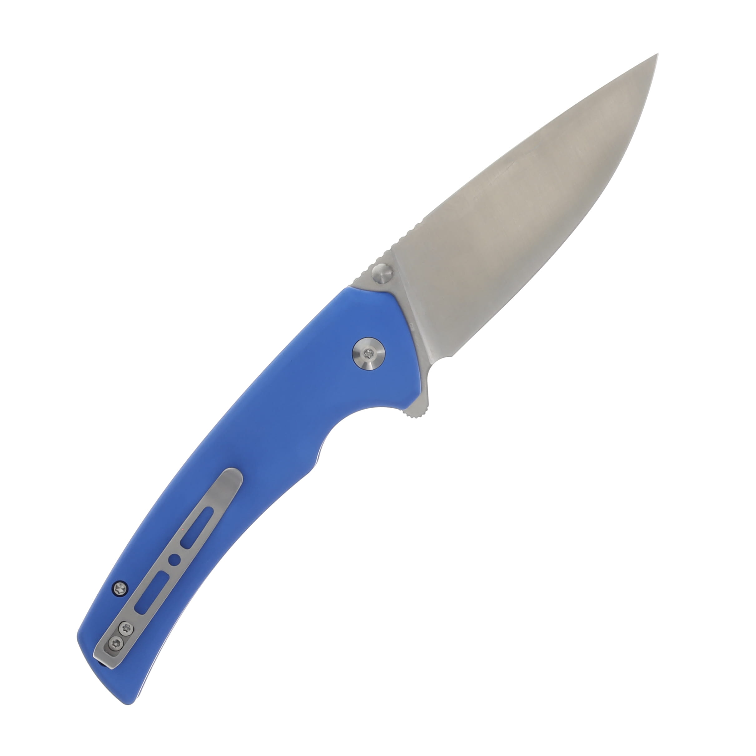 SENCUT Serene Folding Knife Bright Blue 3.48in Plain Satin Drop Point S21022B-4 View 2