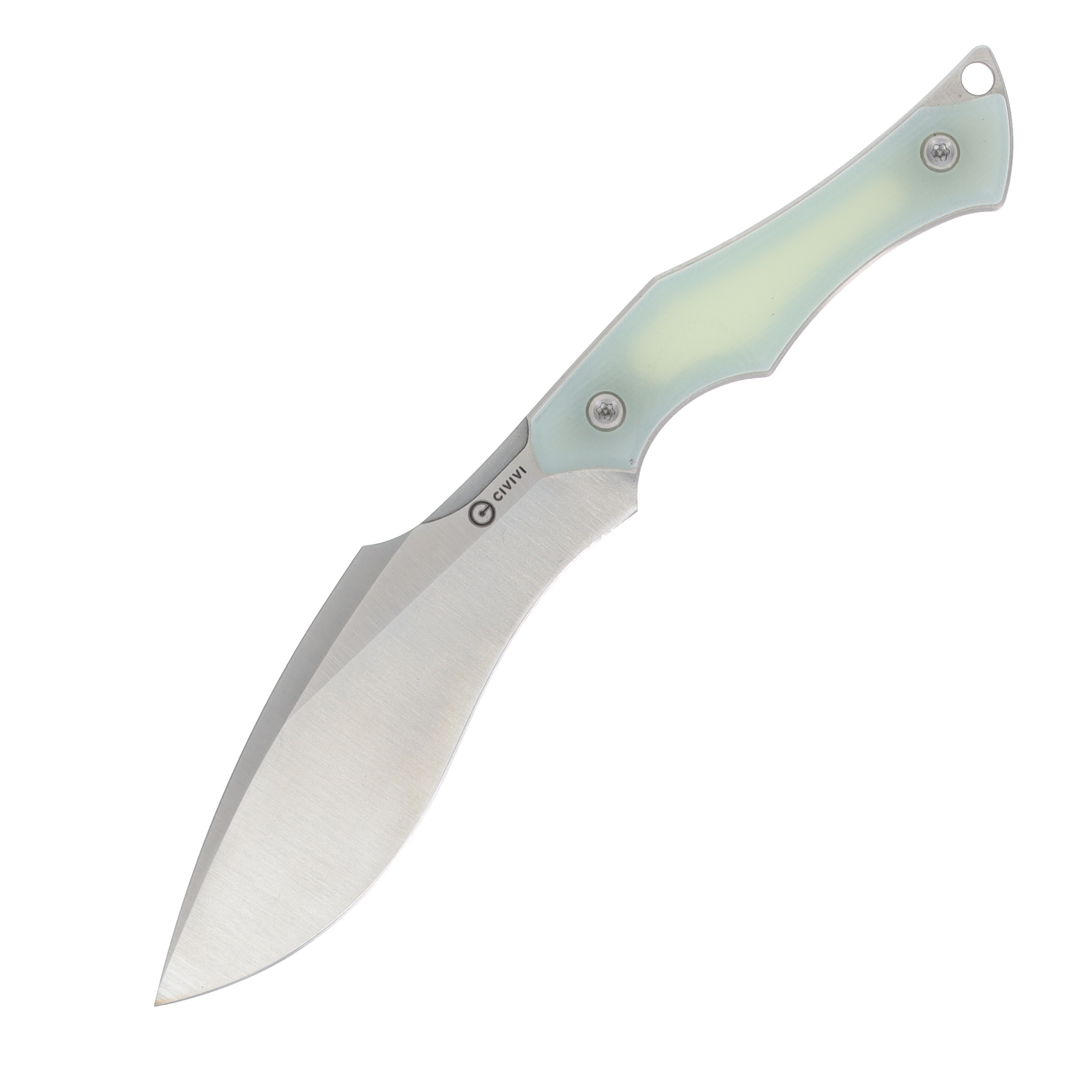 CIVIVI Vaquita II Fixed Blade Knife Satin/Natural Green G-10 C047C-2 View 2