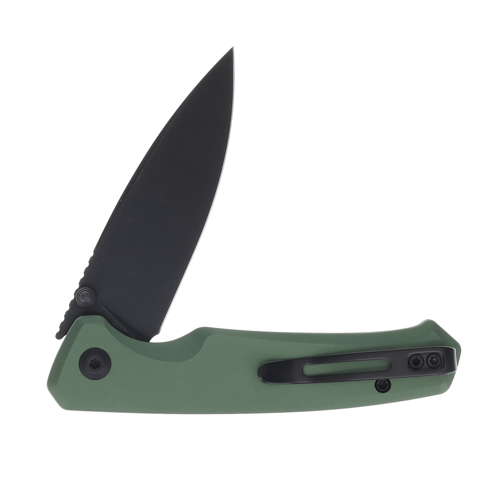 CIVIVI Altus Green 2.97 Inch Plain Black Stonewash Drop Point C20076-5 View 4