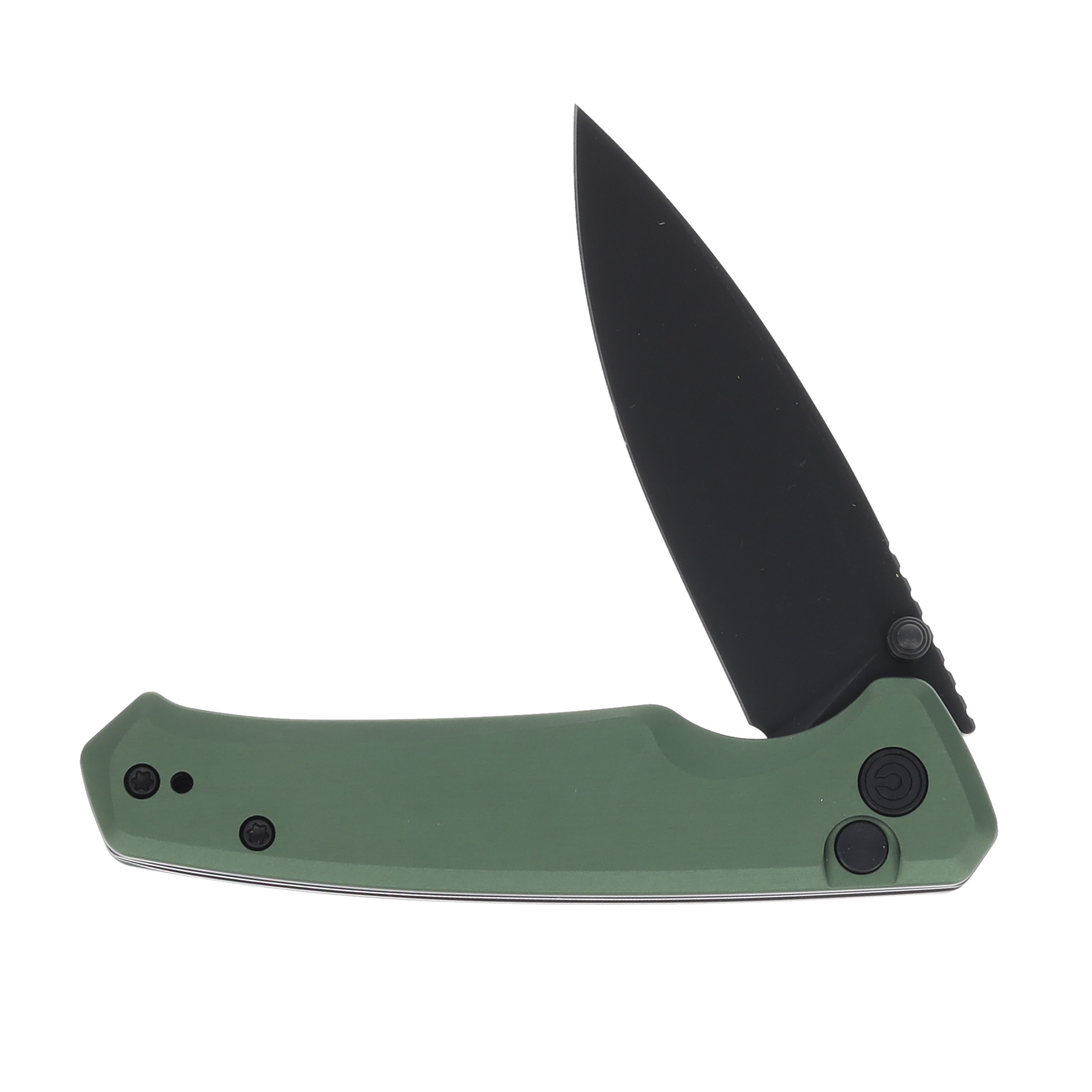 CIVIVI Altus Green 2.97 Inch Plain Black Stonewash Drop Point C20076-5 View 3