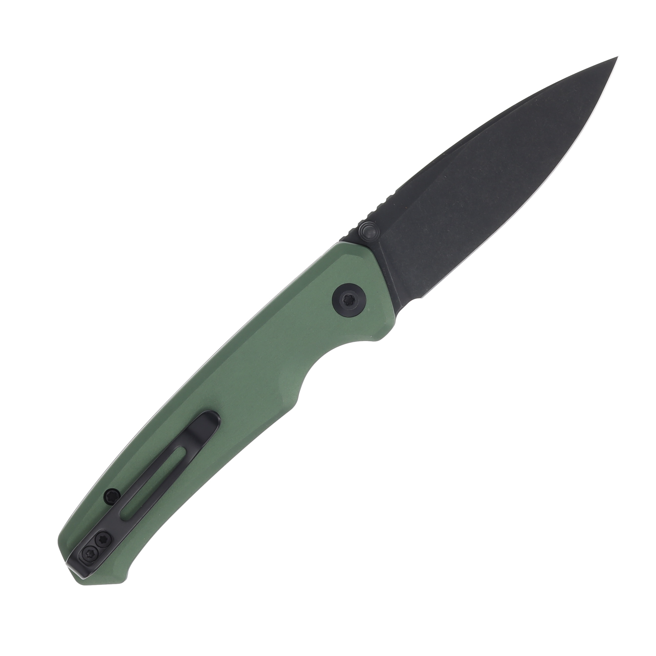 CIVIVI Altus Green 2.97 Inch Plain Black Stonewash Drop Point C20076-5 View 2