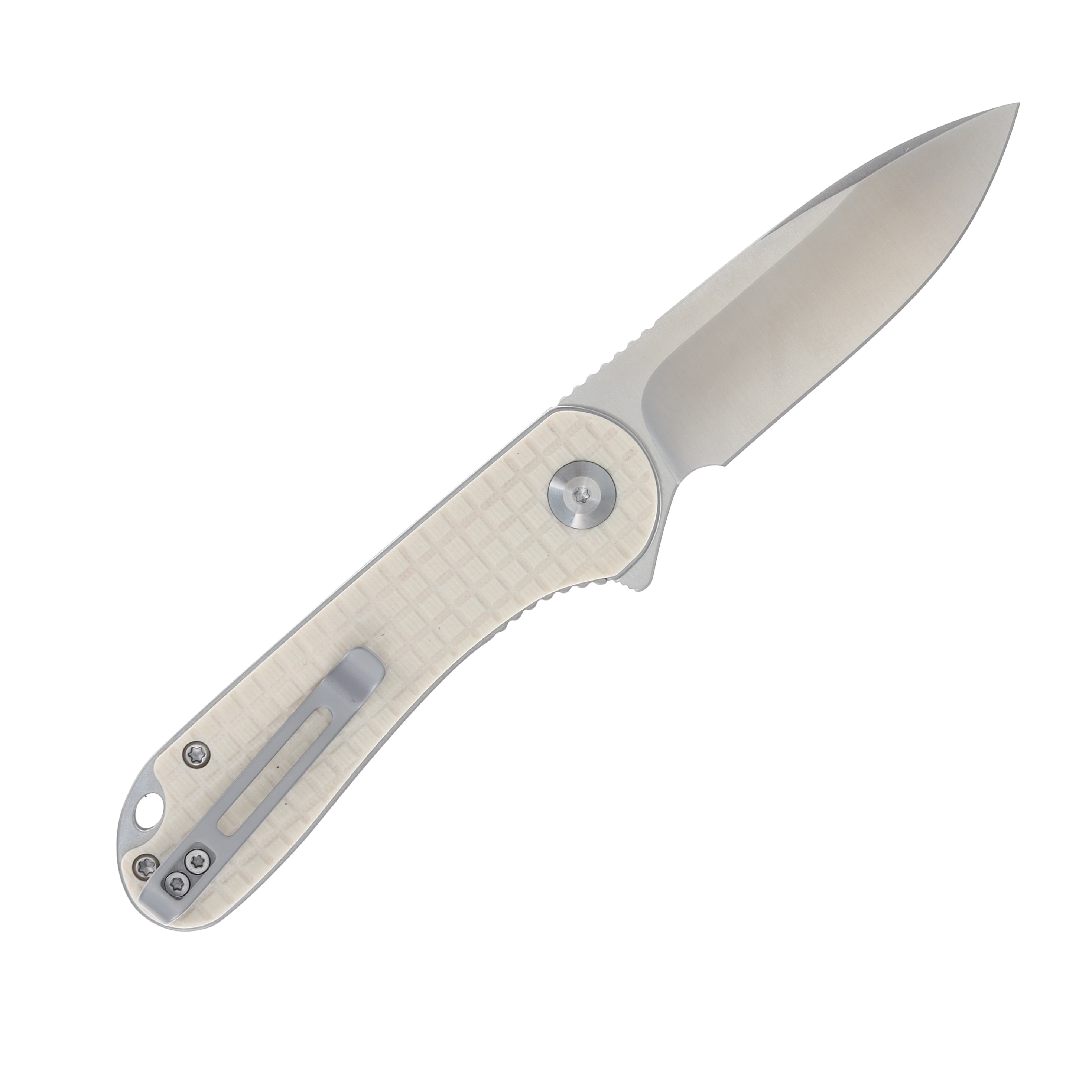 CIVIVI Elementum Linerlock Folding Knife Frag-Patterned Ivory G-10 C907A-3 View 2