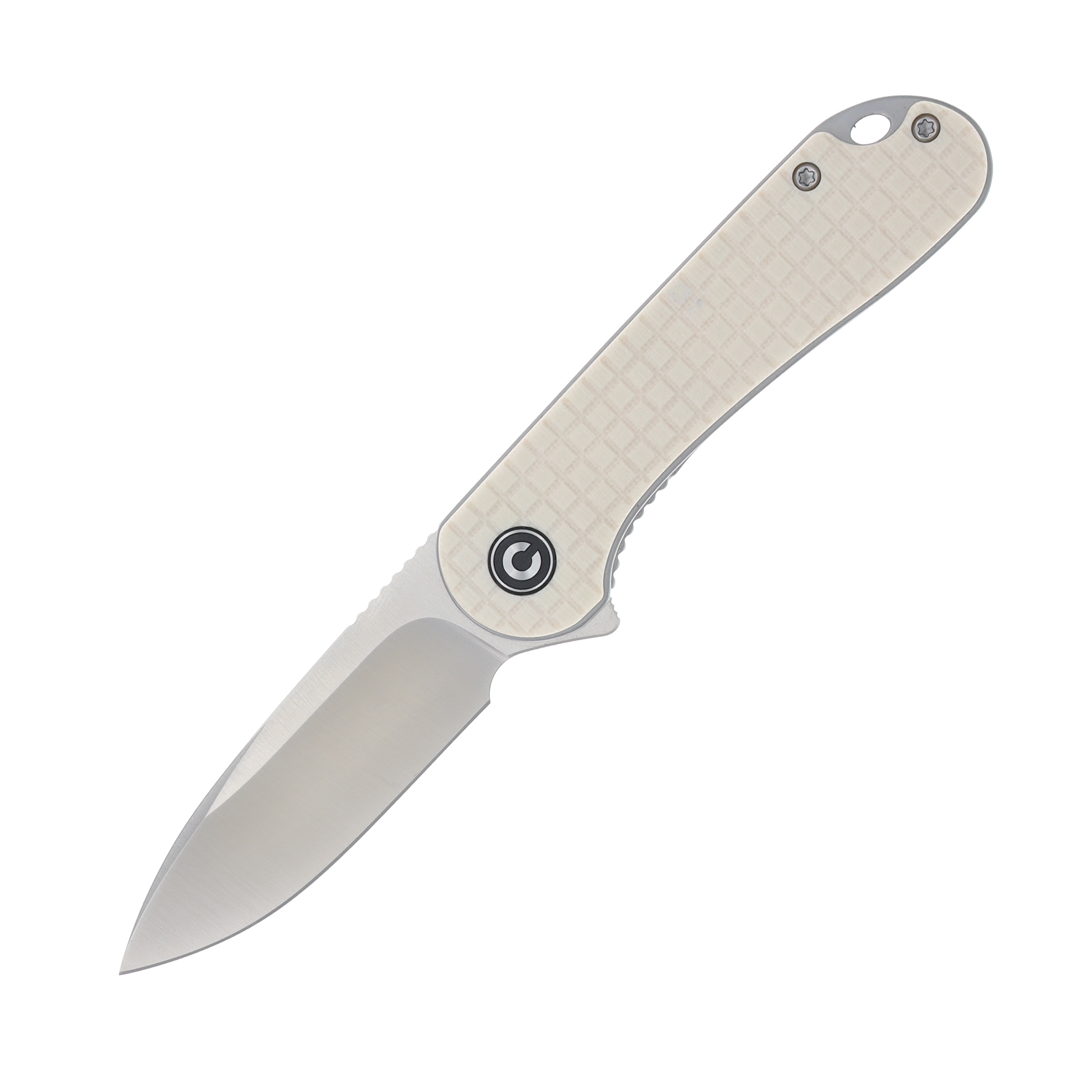 CIVIVI Elementum Linerlock Folding Knife Frag-Patterned Ivory G-10 C907A-3 View 1