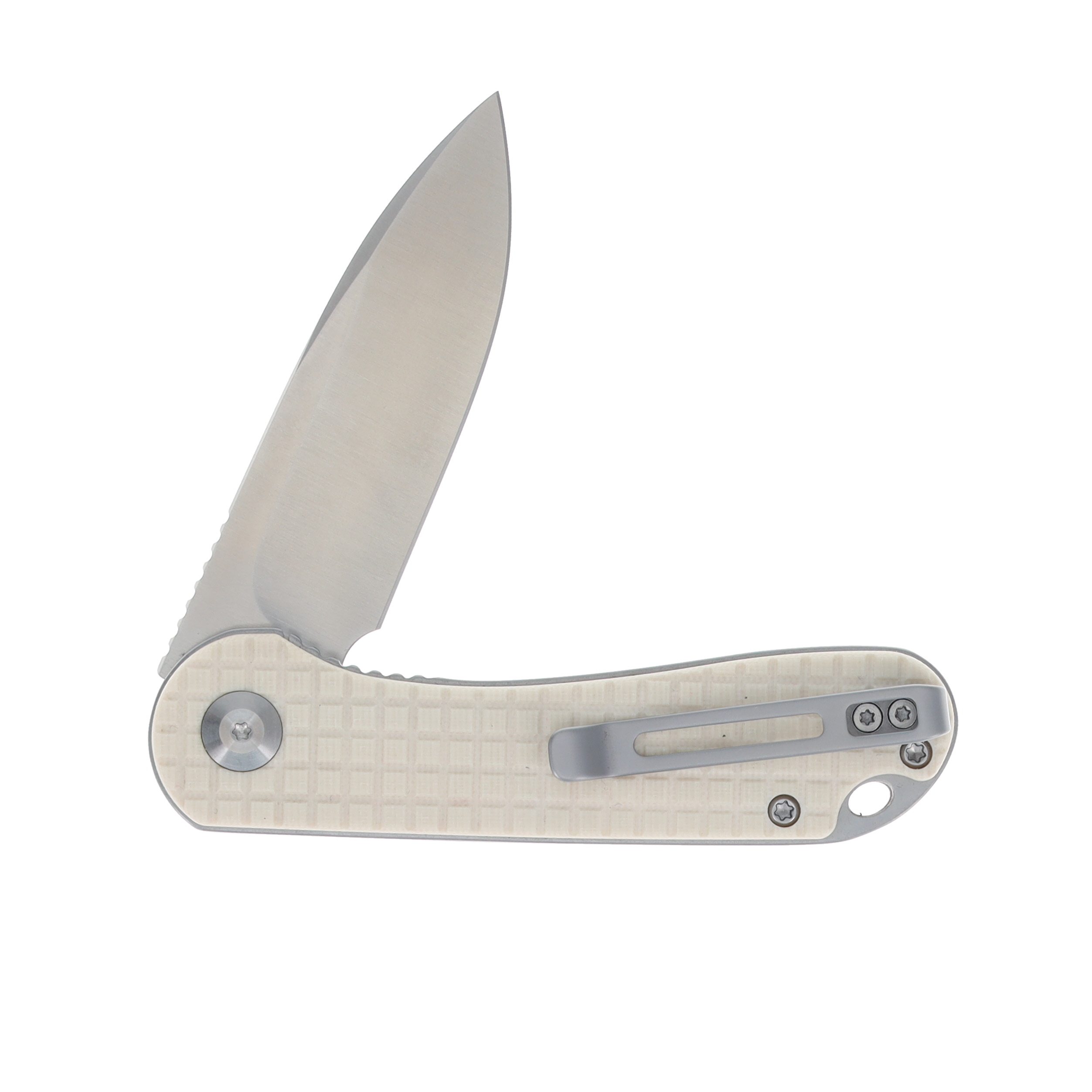 CIVIVI Elementum Linerlock Folding Knife Frag-Patterned Ivory G-10 C907A-3 View 4