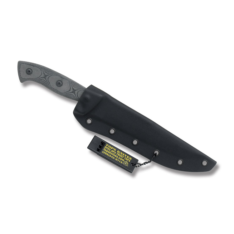 TOPS Knives Hazen Legion 6.0 Fixed Blade Linen Micarta 6.7in Plain Blade TPHAZENLG View 2