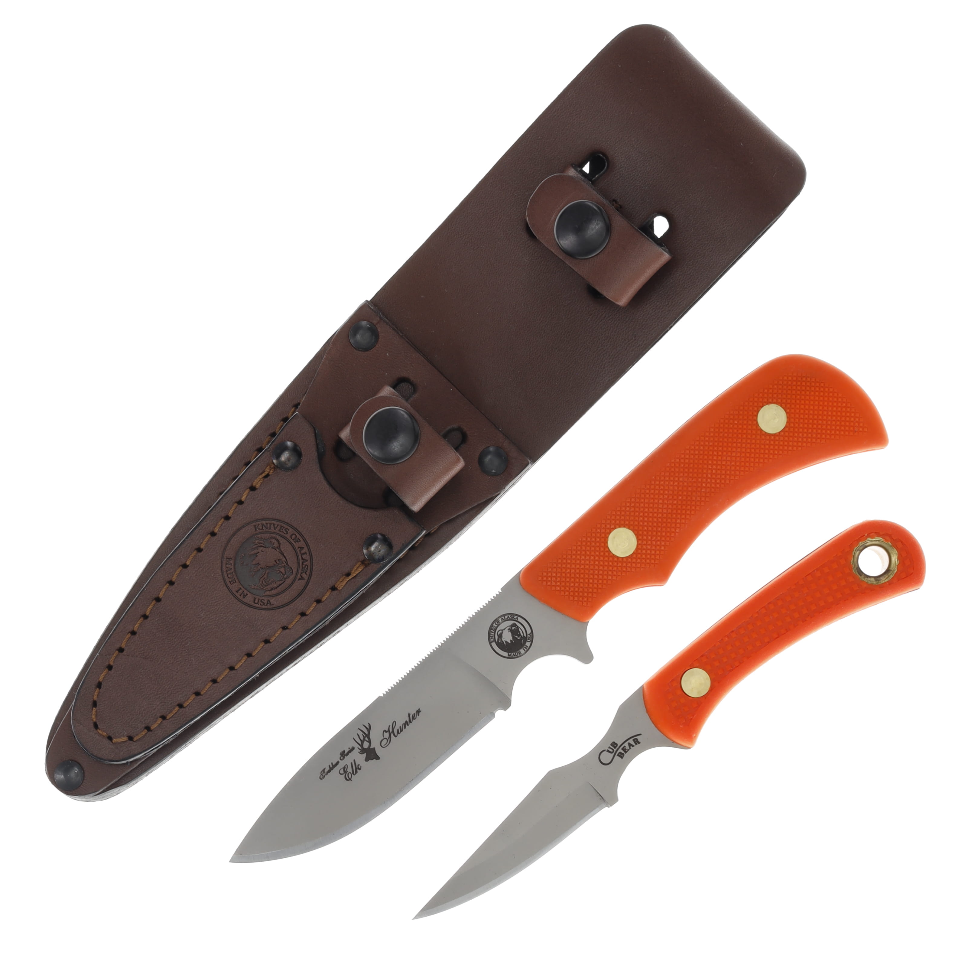 Knives of Alaska Trekker Elk Hunter Bear Cub Combo Orange KOA00201FG View 1
