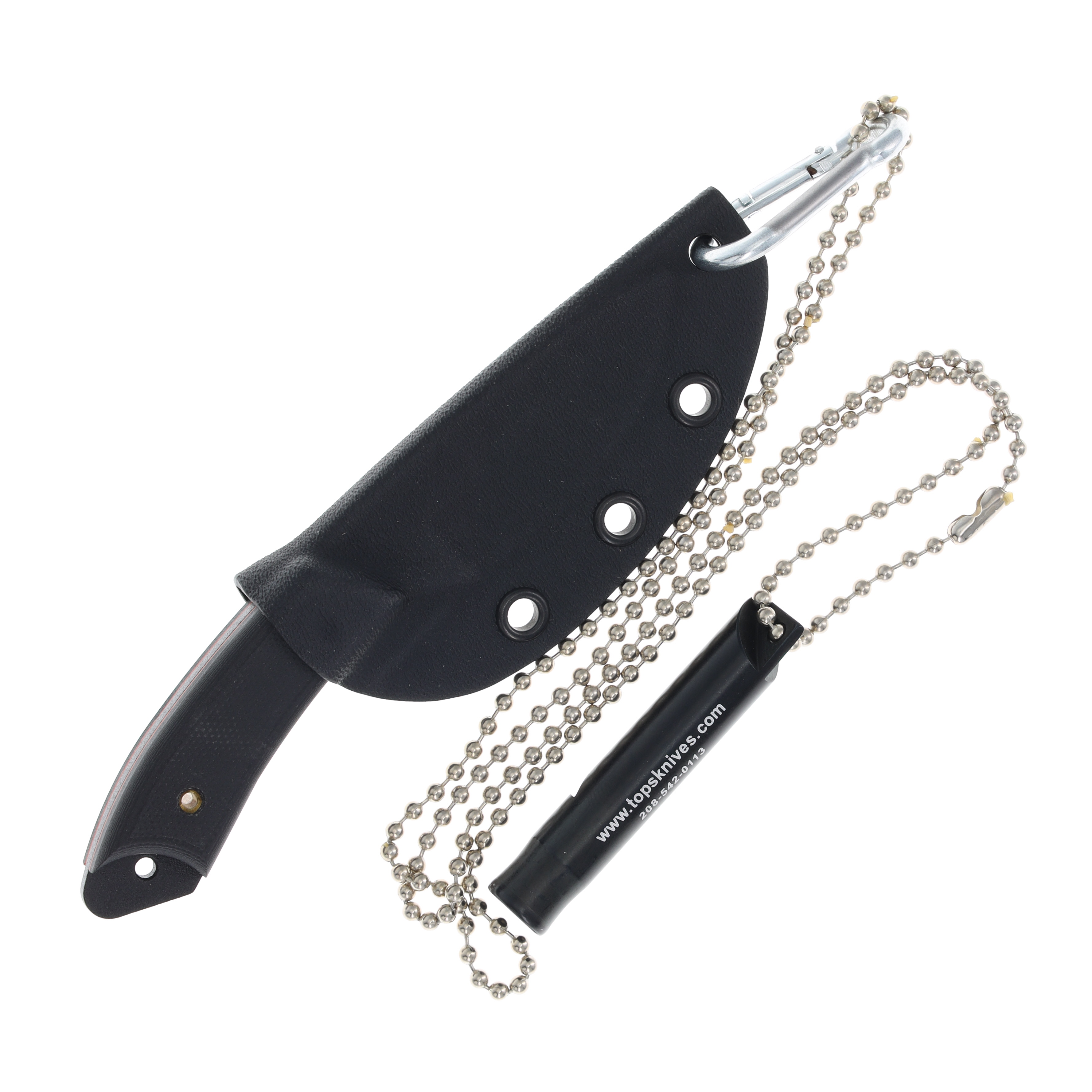 TOPS Crow Hawke Fixed Blade Knife G10 Black 2.63in Plain Drop Point TPCRH01 View 6