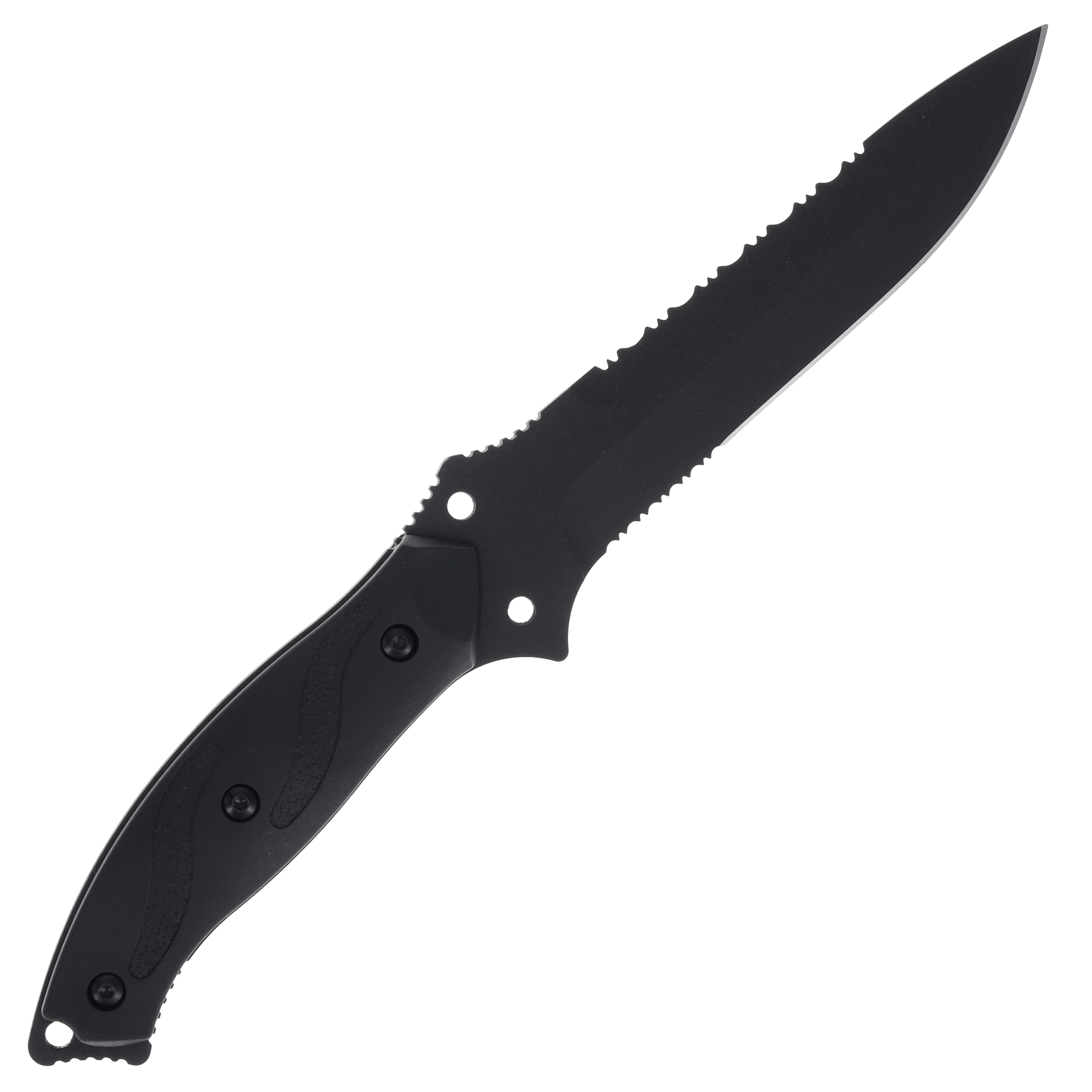 Blackhawk Nightedge Fixed Blade Knife 5.9in Black Drop Point BH15NE10BK View 4