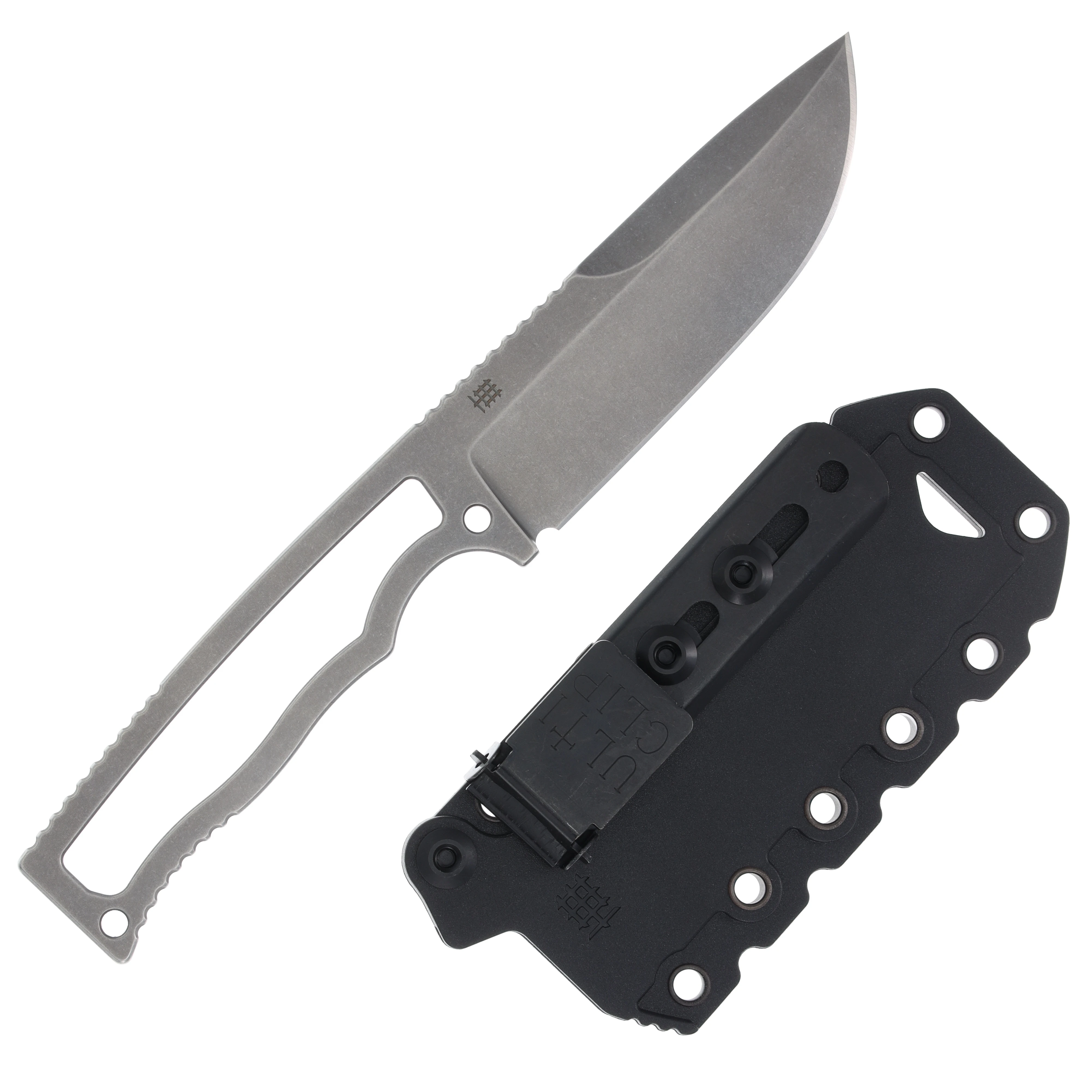 HalfBreed Compact Field Knife Stonewash Fixed Blade Knife CFK01STN View 2