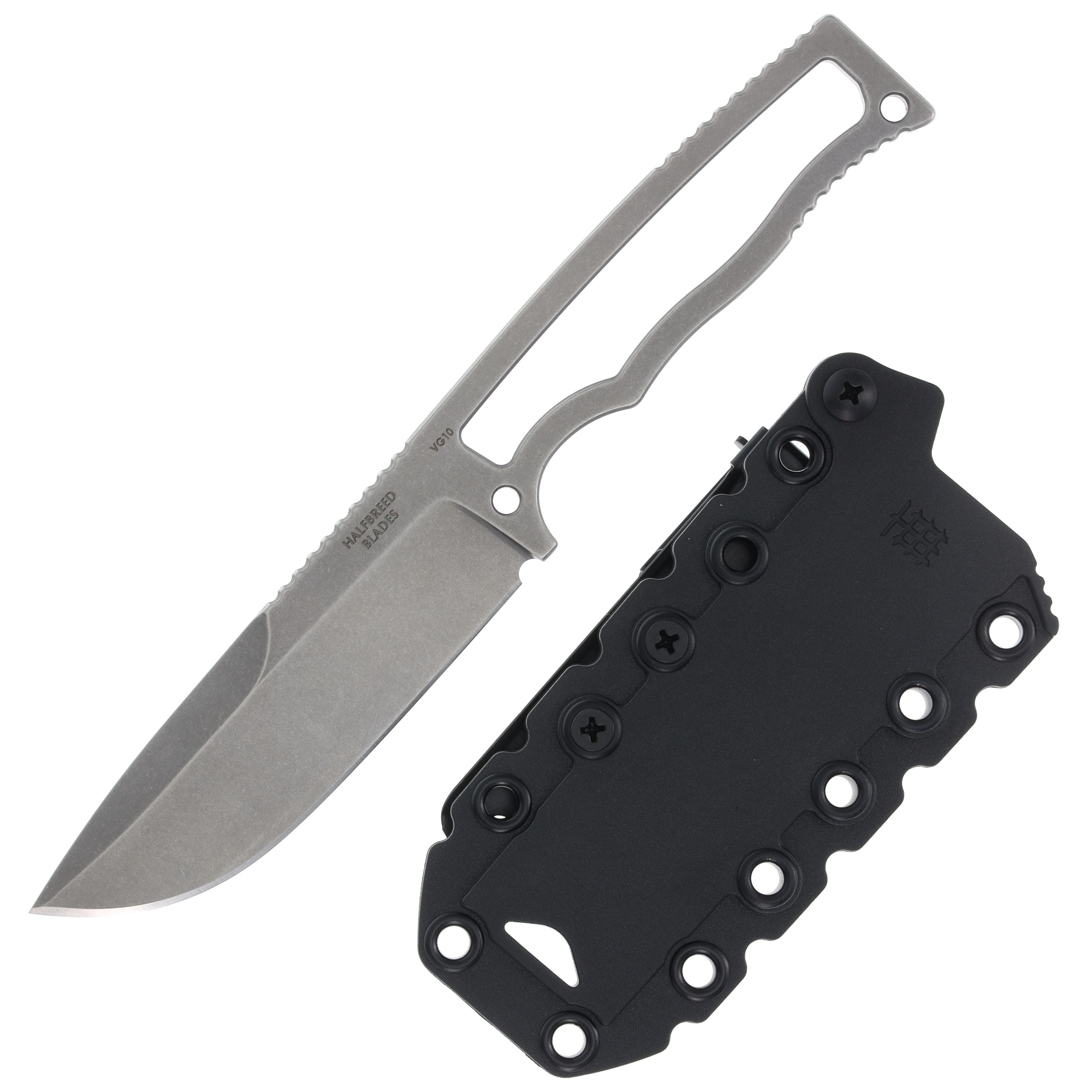 HalfBreed Compact Field Knife Stonewash Fixed Blade Knife CFK01STN View 1