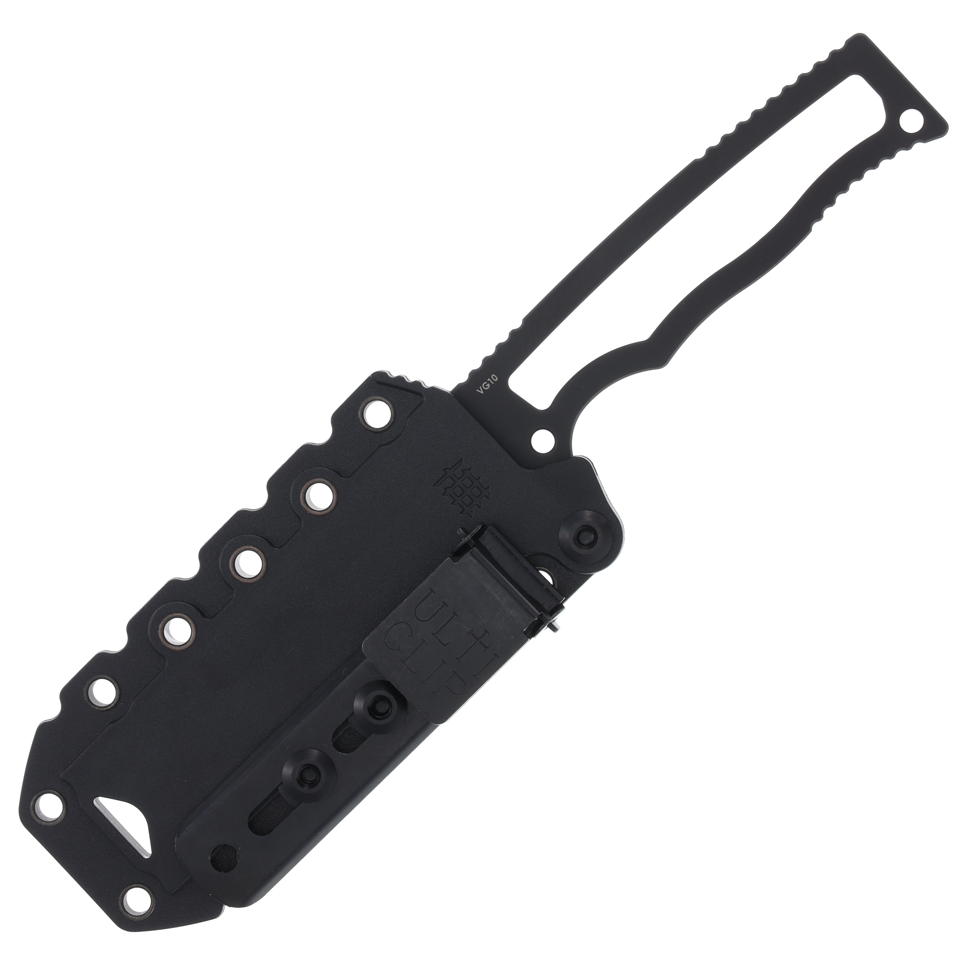 HalfBreed Blades Compact Field Knife Pikal 4.01in Plain Black Pikal CFK02BLK View 6