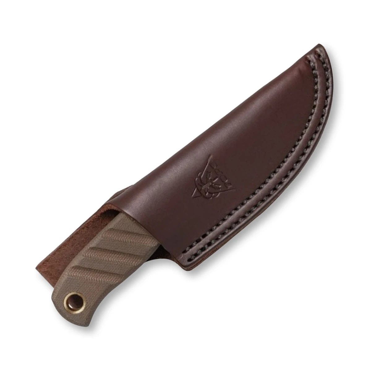 Tops Baja 3 Fixed Blade Knife Green 3 Inch Plain Coyote Tan Drop Point TPBAJA03 View 2