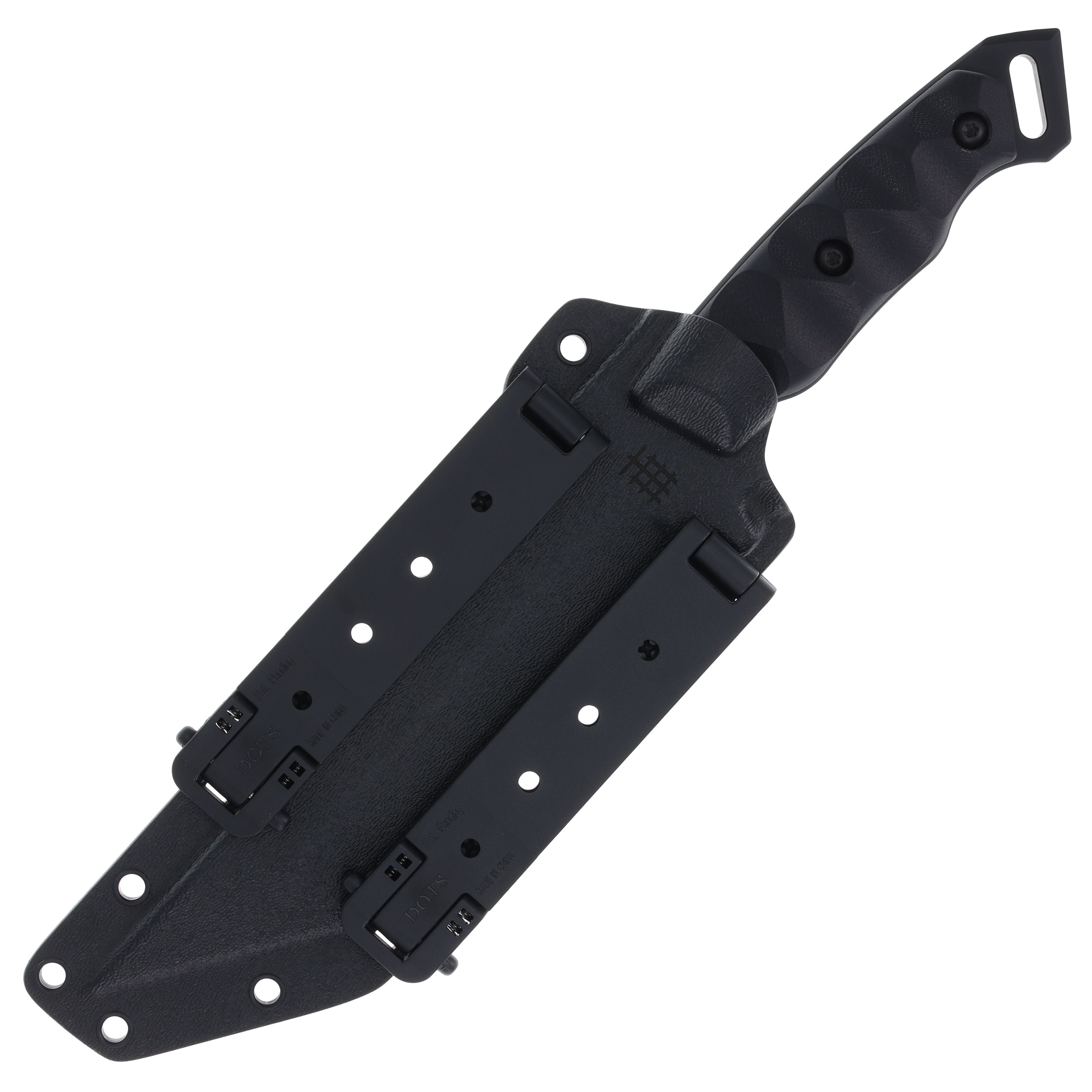 Halfbreed Medium Infantry Knife Partially Serrated Fixed Blade Black MIK05PSBLKK340 View 5