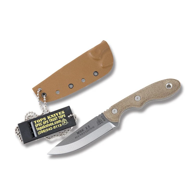 TOPS Knives Mini Scandi 2.5 Rockies Edition Fixed Blade 3.0in Drop Point TPMSKTBF View 1