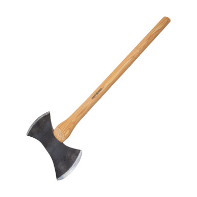 Hults Bruk Motala Competition Axe American Hickory Wood/Hand Forged Swedish Steel with Leather Sheath View 1