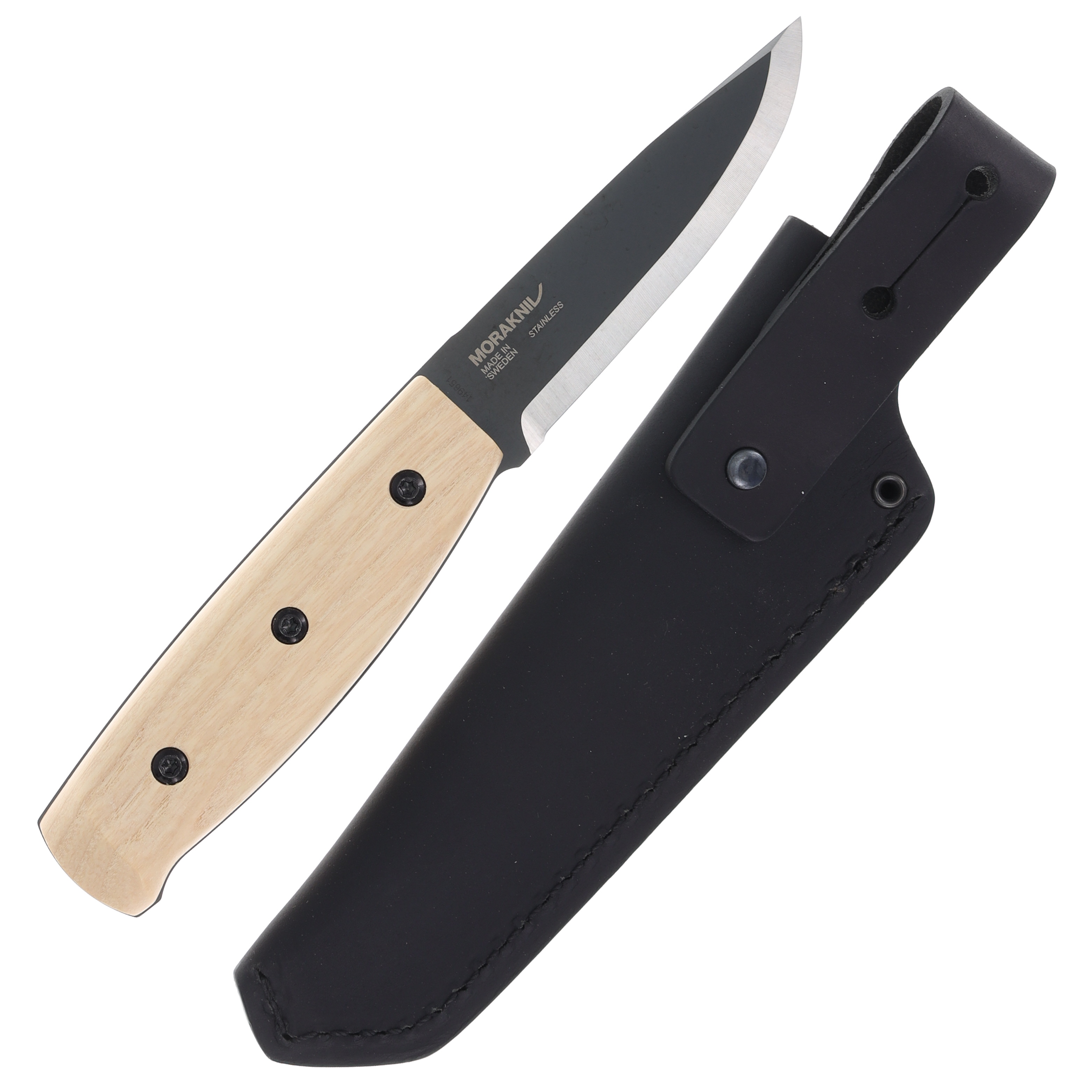 Morakniv Knives Wit BlackBlade Fixed Blade Ash Wood 4.06in Drop Point FS14084 View 2