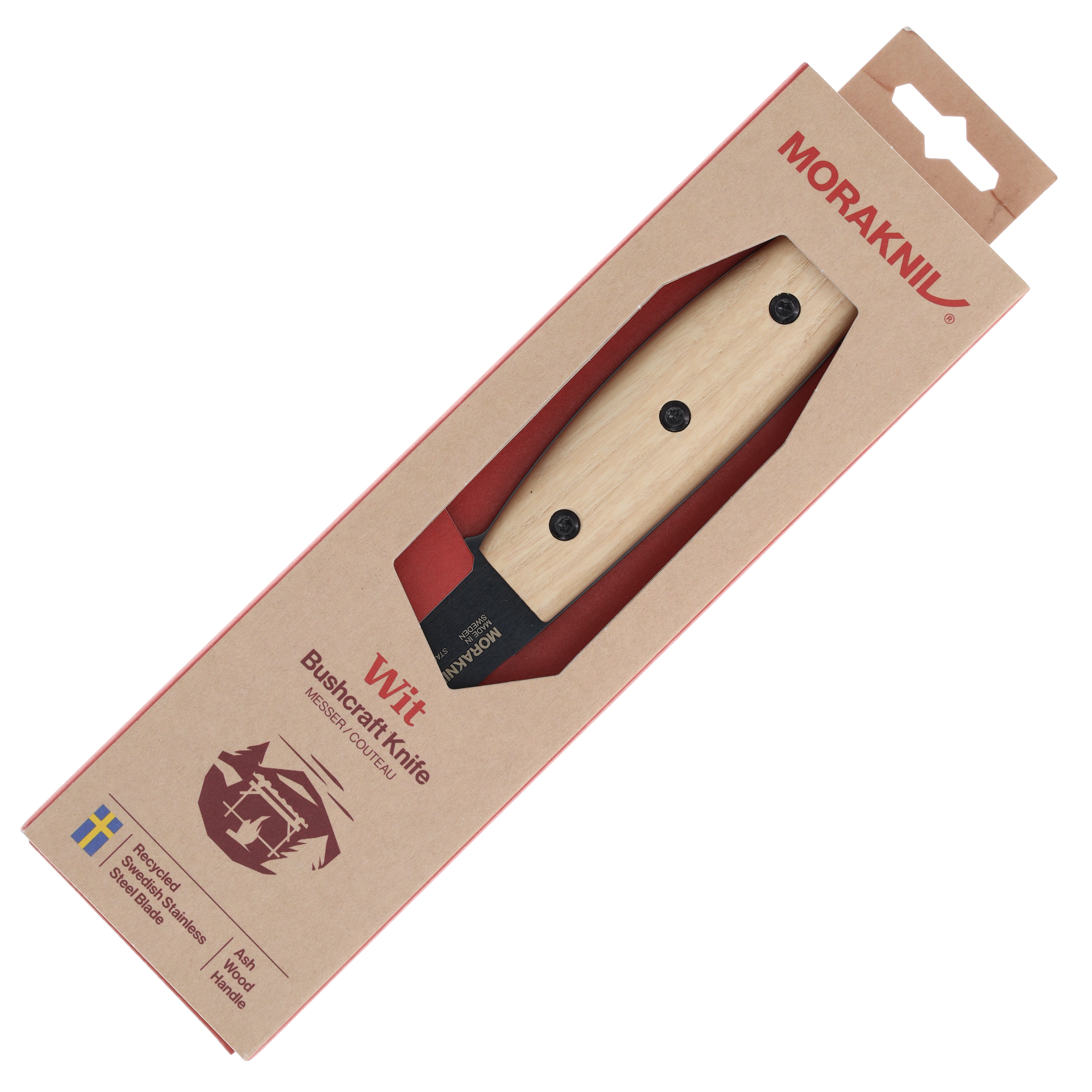 Morakniv Knives Wit BlackBlade Fixed Blade Ash Wood 4.06in Drop Point FS14084 View 10