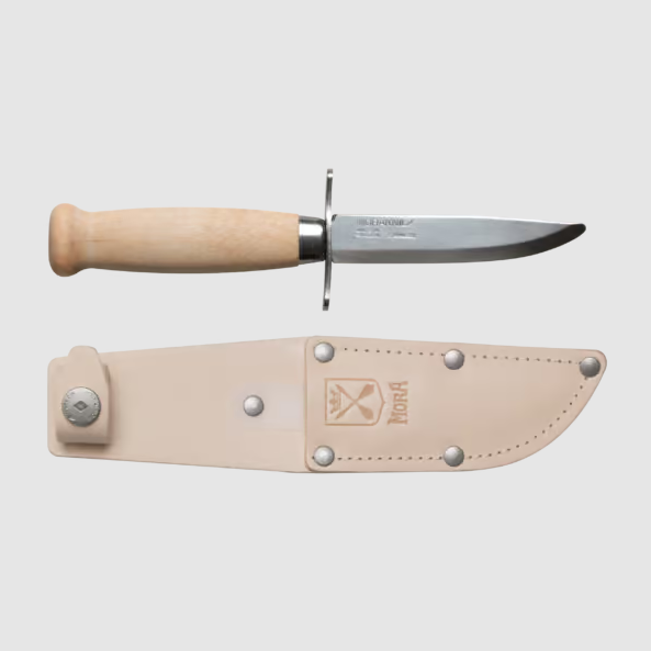 Morakniv Scout 39 Safe Natural 3.38 Inch Plain Satin Straight Back FS13983 View 1