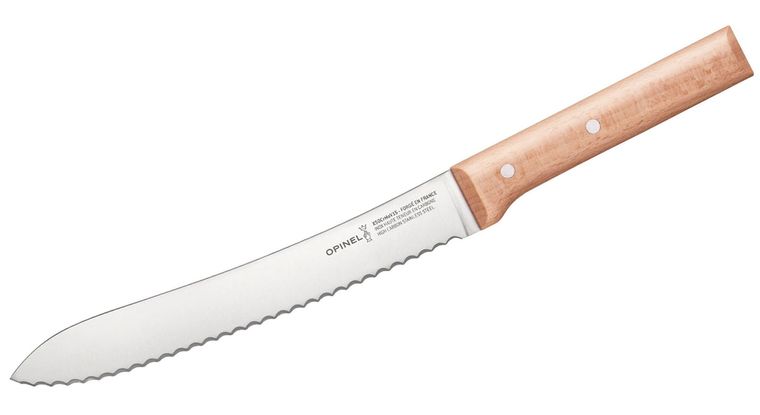 Opinel Parallele N116 Serrated Bread Knife Beechwood OP001816 View 1
