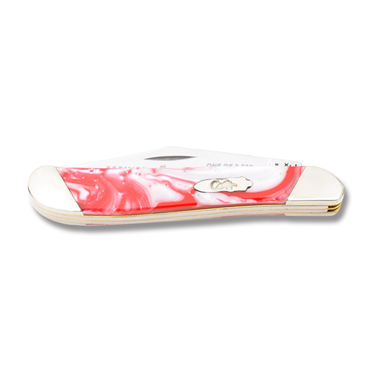 Case XX Slant Bolster Peppermint Corelon Peanut Folding Knife CAS9220PM View 2