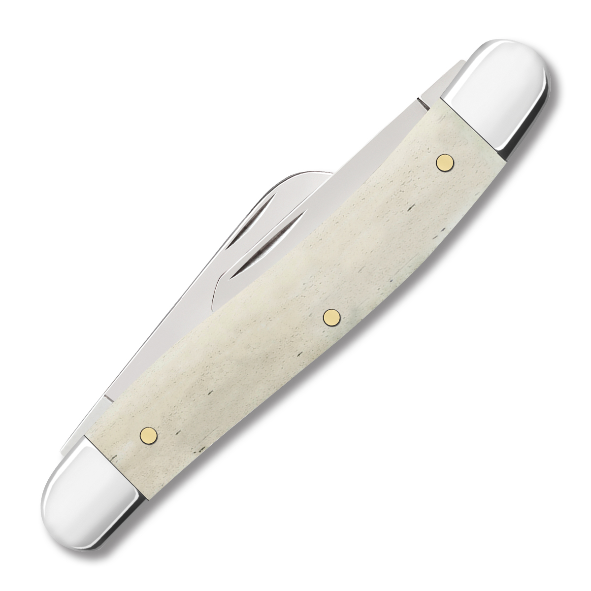 Case XX Star Spangled Smooth Bone Medium Stockman Folding Knife CA64136 View 2
