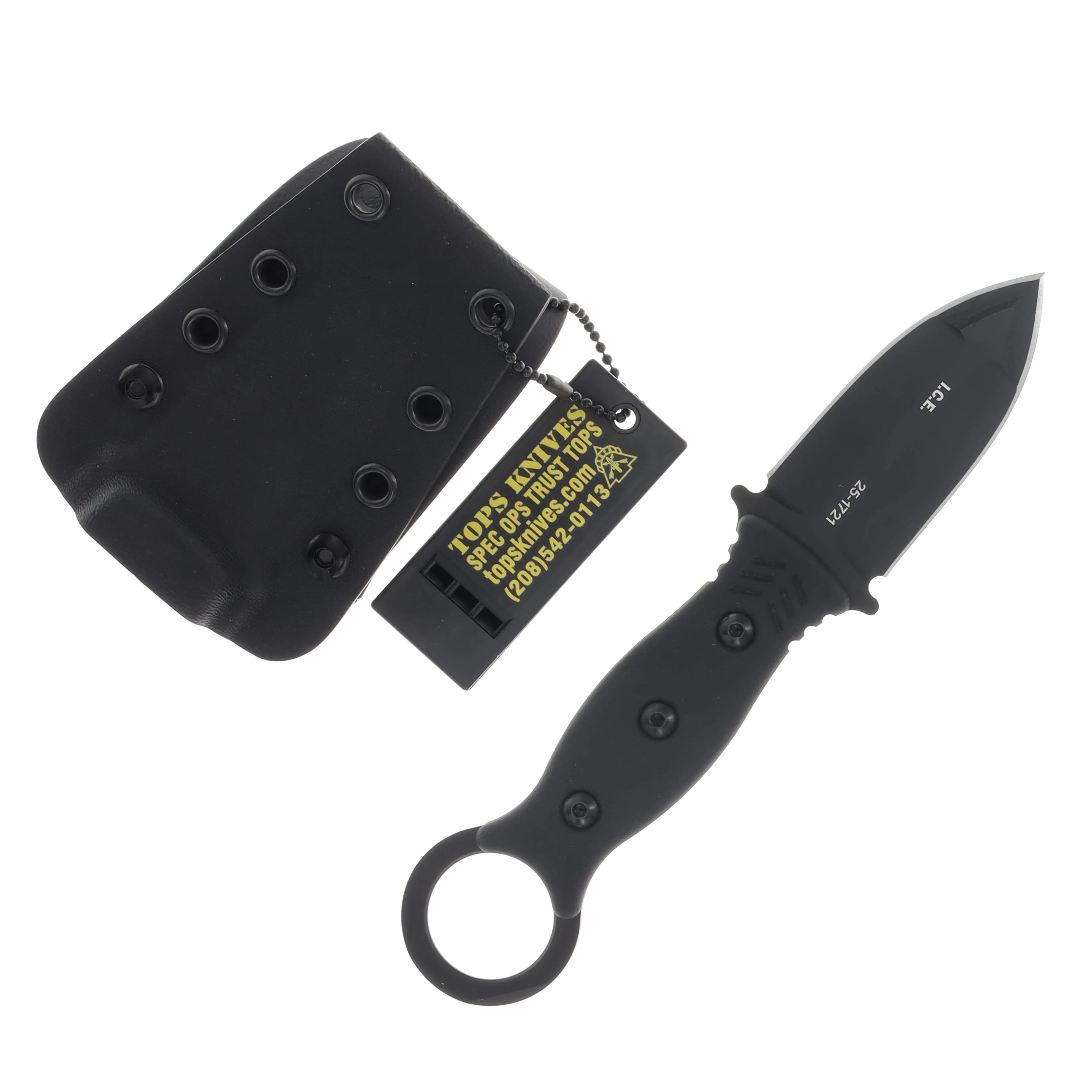 TOPS I.C.E. Dagger Fixed Blade Knife TPICED02 View 1