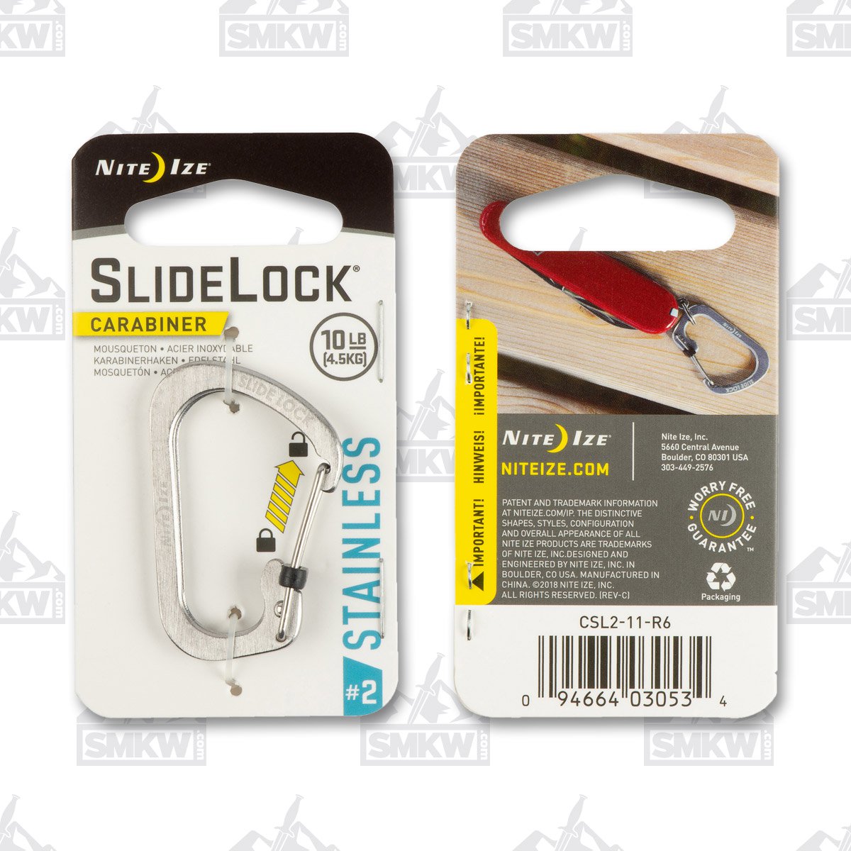 Nite Ize Slidelock Carabiner Silver NI30534 View 1