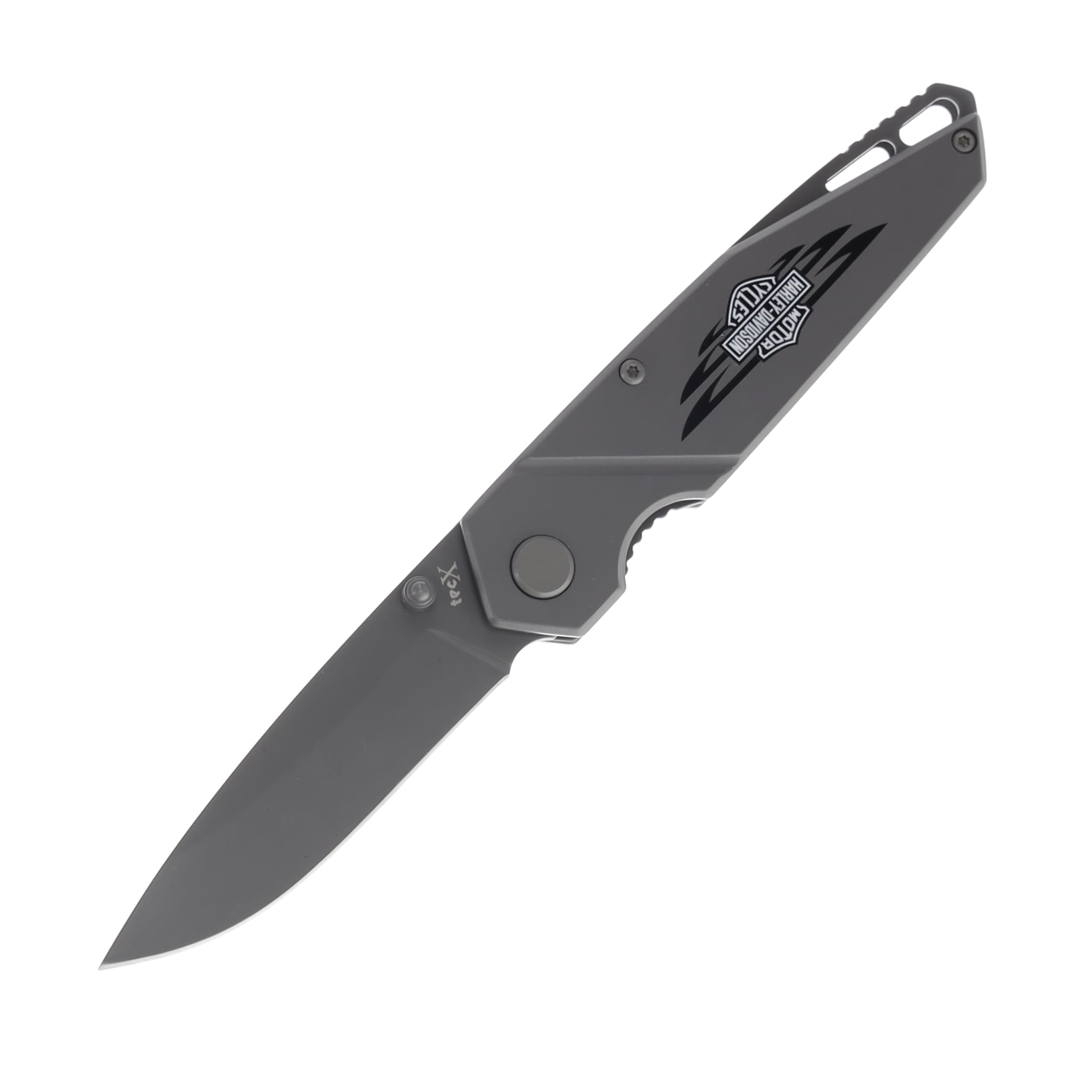 Tec-X Harley-Davidson TS1-T Linerlock Folding Knife (Gray) CA52255 View 2
