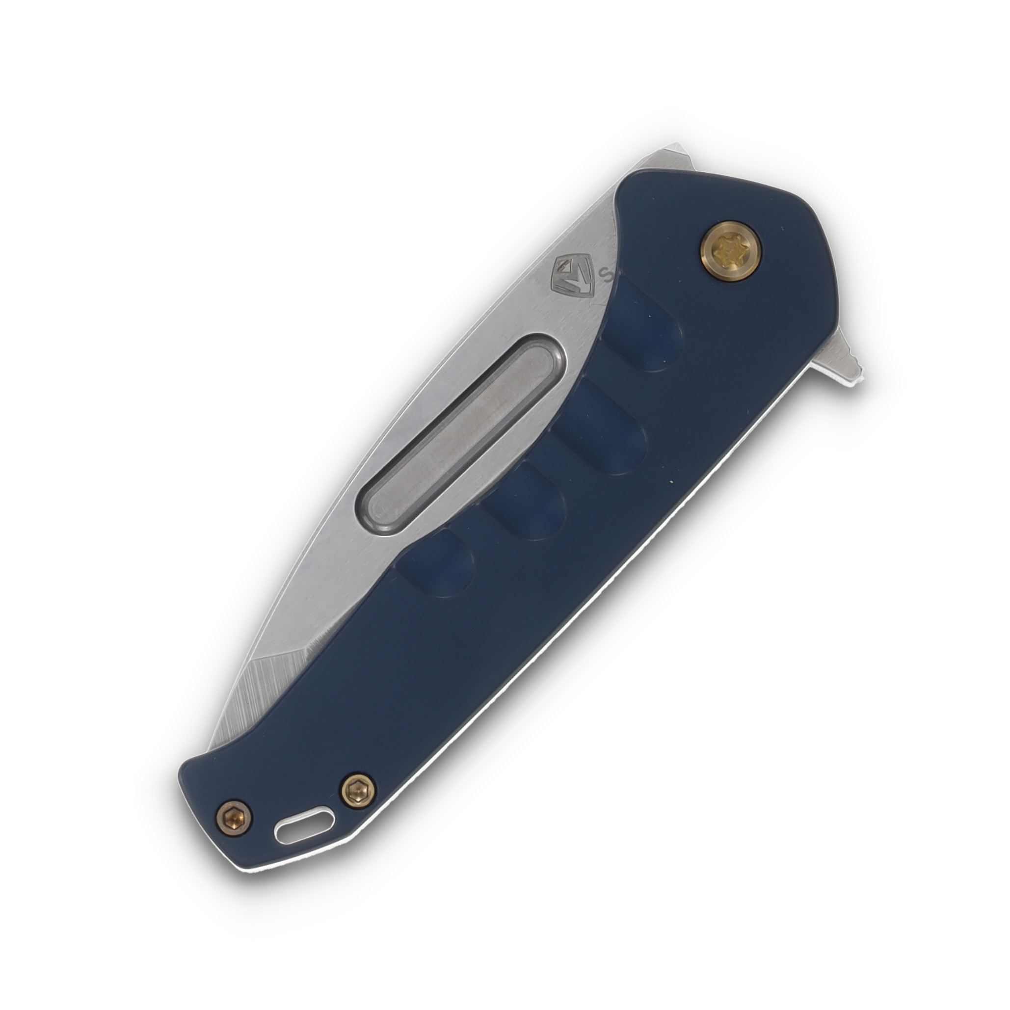 Medford Swift FL Folding Knife 3.37in Tumbled Tanto Blue MKFF206STT-44TM-T1C1-Q4 View 5