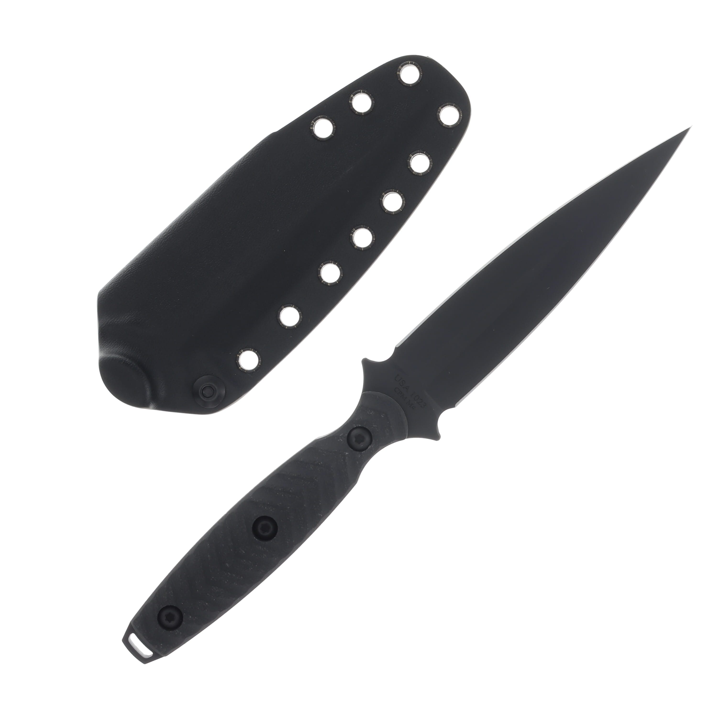 TOOR Specter Fixed Blade Knife 4.75 Inch Plain Socom Black Spear Point SPECTERSB View 2