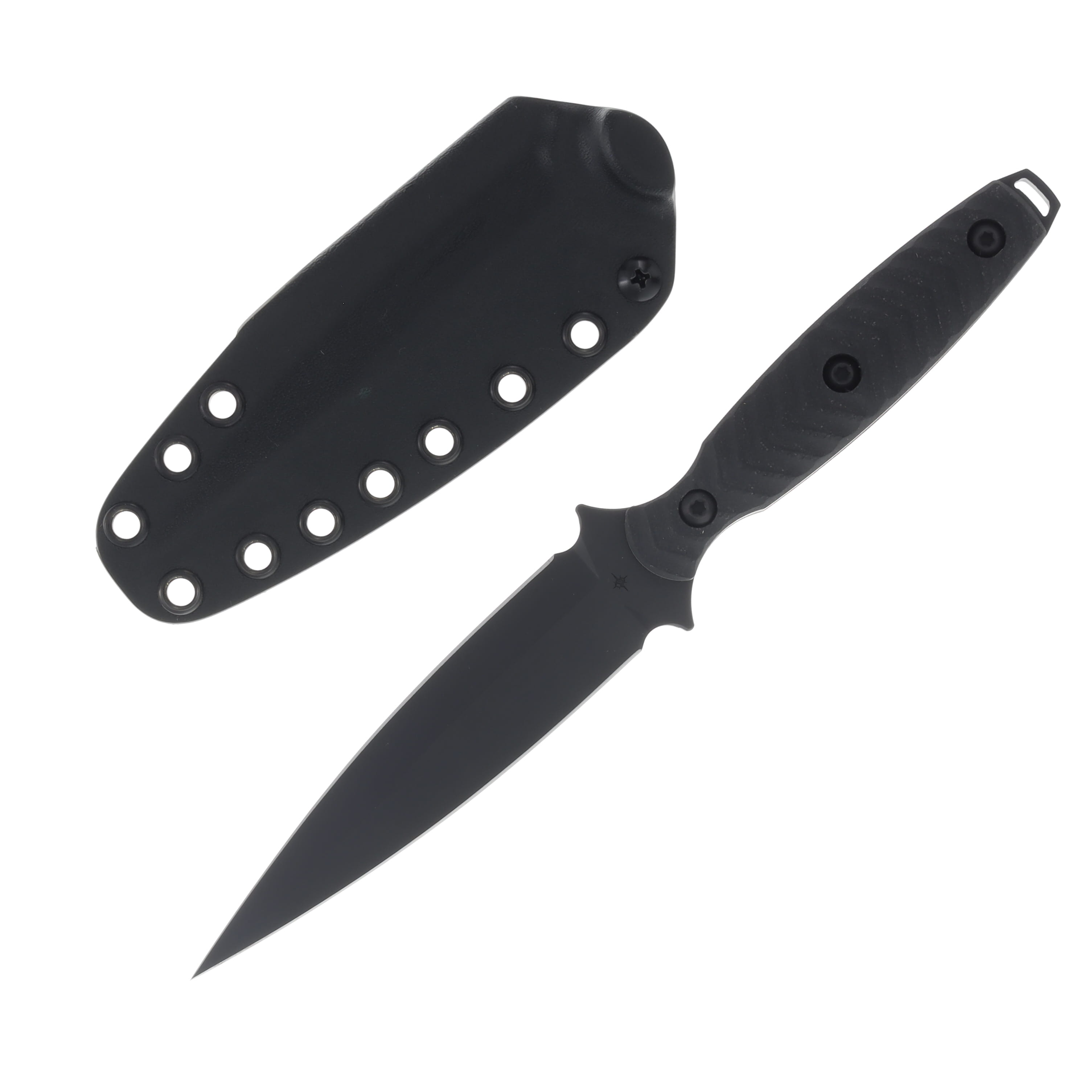 TOOR Specter Fixed Blade Knife 4.75 Inch Plain Socom Black Spear Point SPECTERSB View 1