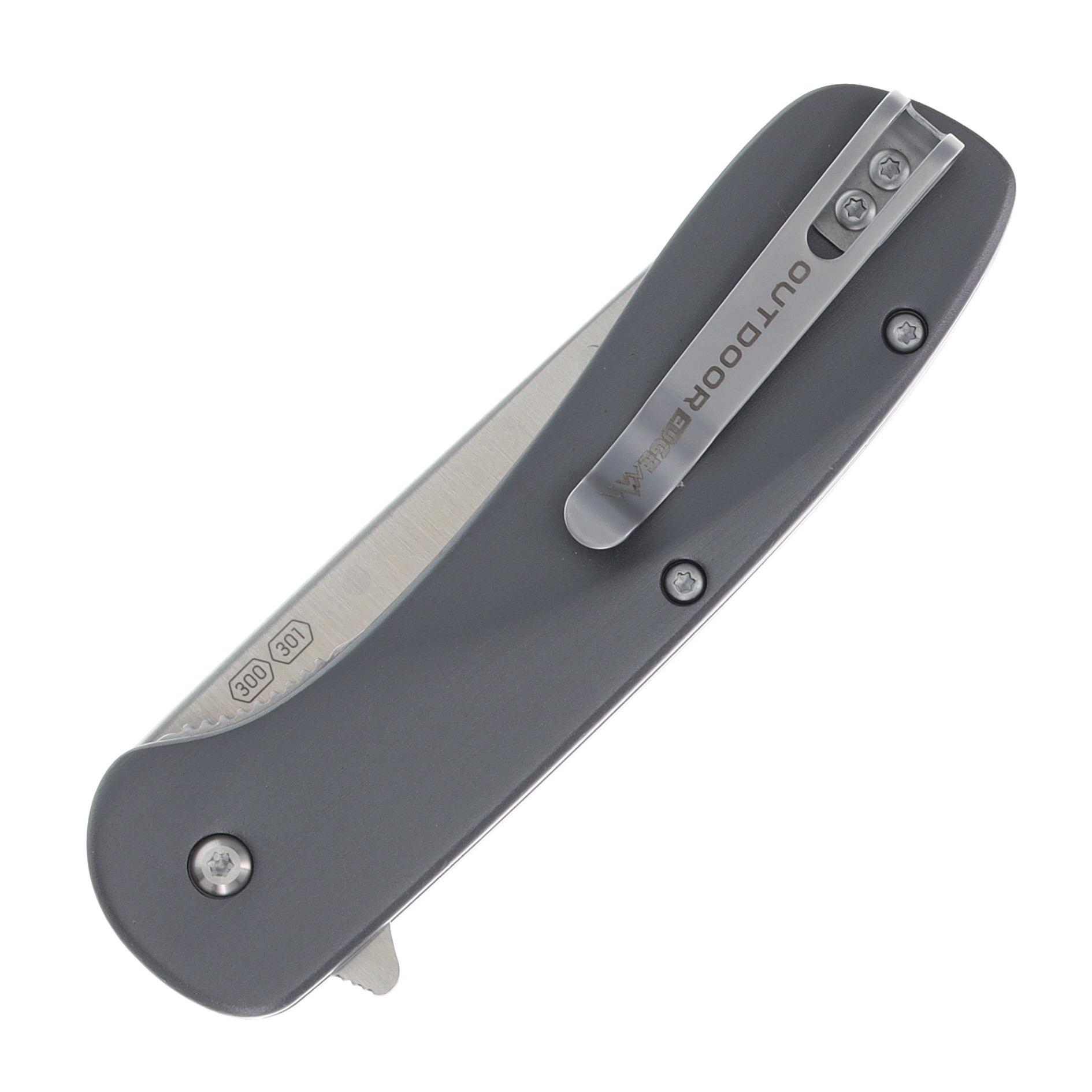 Outdoor Edge VX1 Spring-Assisted, Replaceable Blade Folding Knife-Cool Gray OEVX130AC View 8