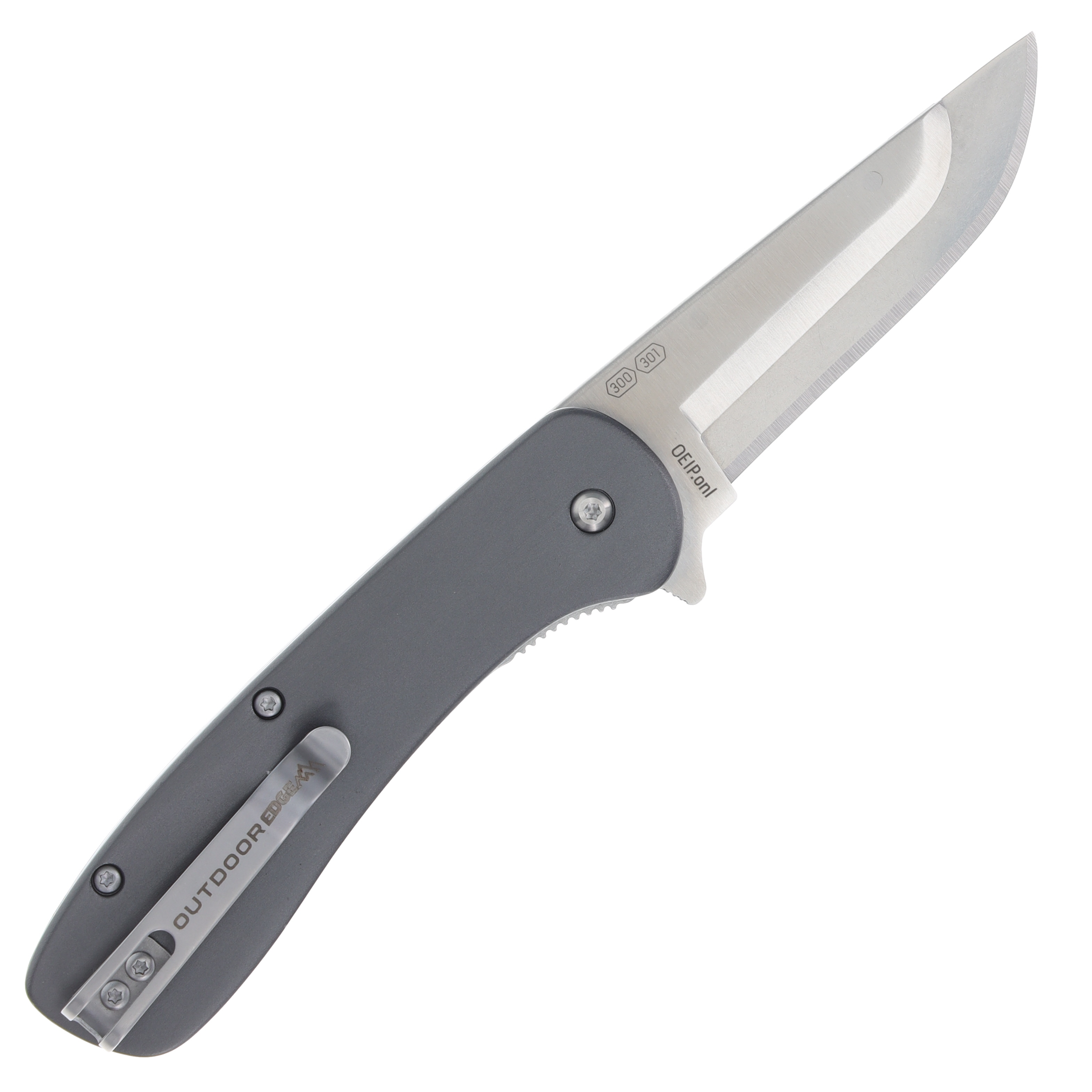 Outdoor Edge VX1 Spring-Assisted, Replaceable Blade Folding Knife-Cool Gray OEVX130AC View 4