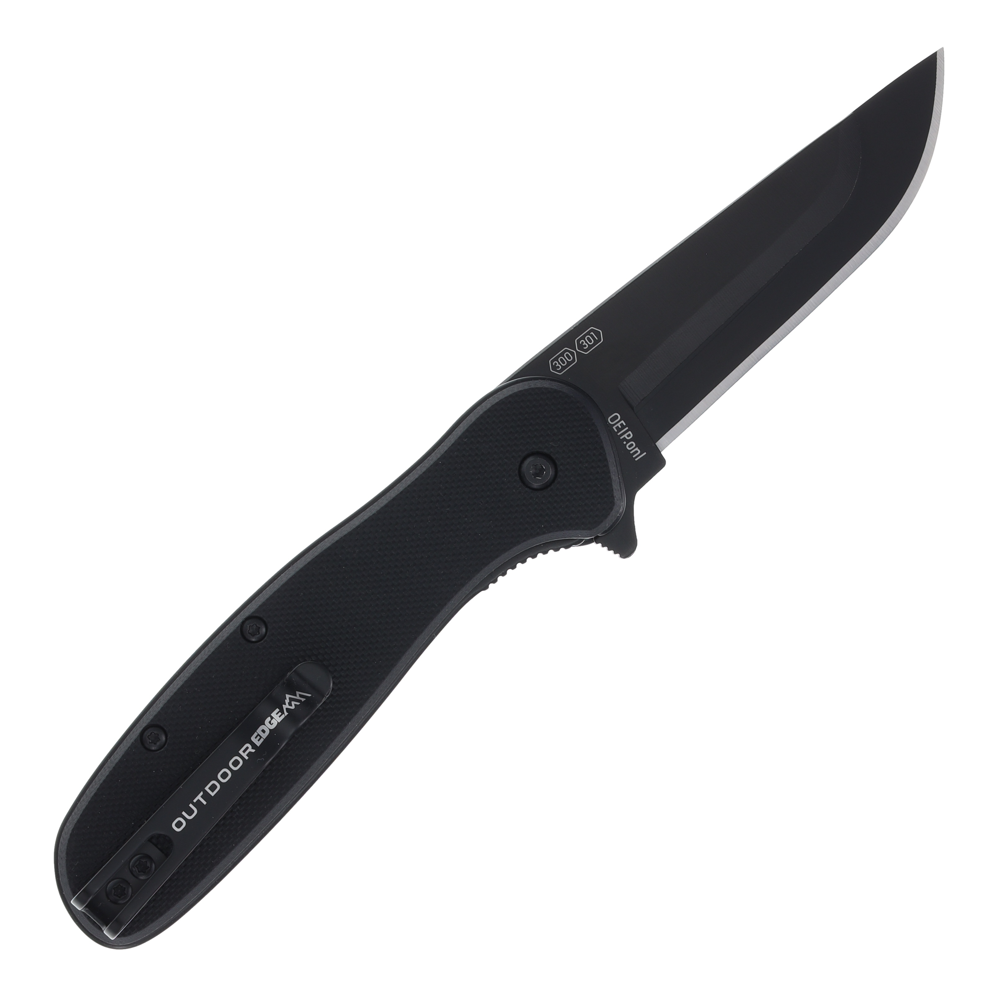 Outdoor Edge VX2 Spring-Assisted, Replaceable Blade Folding Knife Black G-10 OEVX230BC View 4