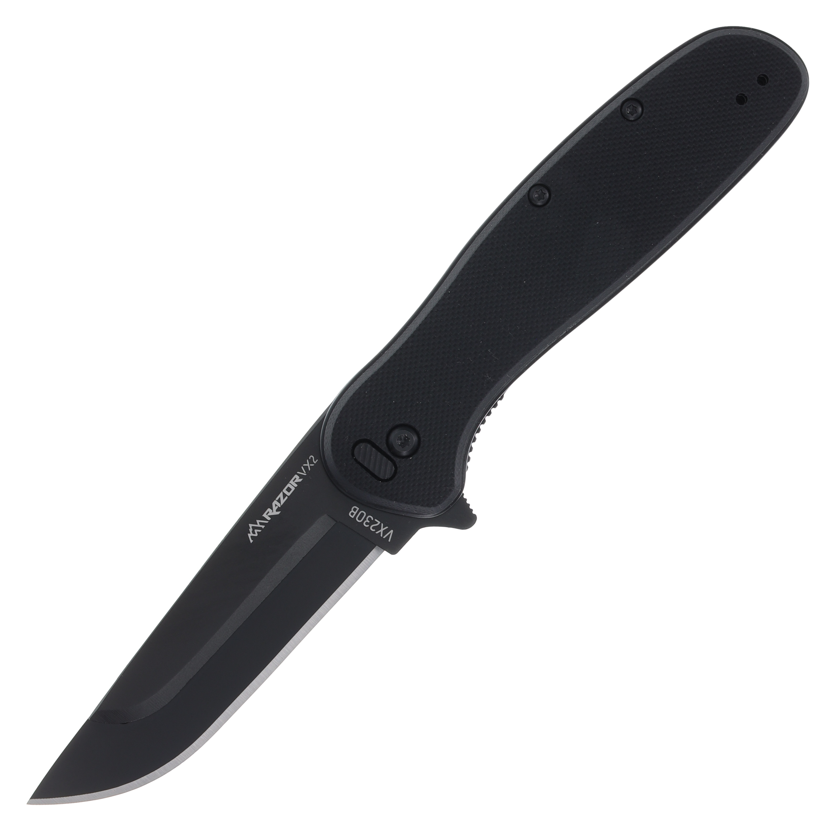 Outdoor Edge VX2 Spring-Assisted, Replaceable Blade Folding Knife Black G-10 OEVX230BC View 3