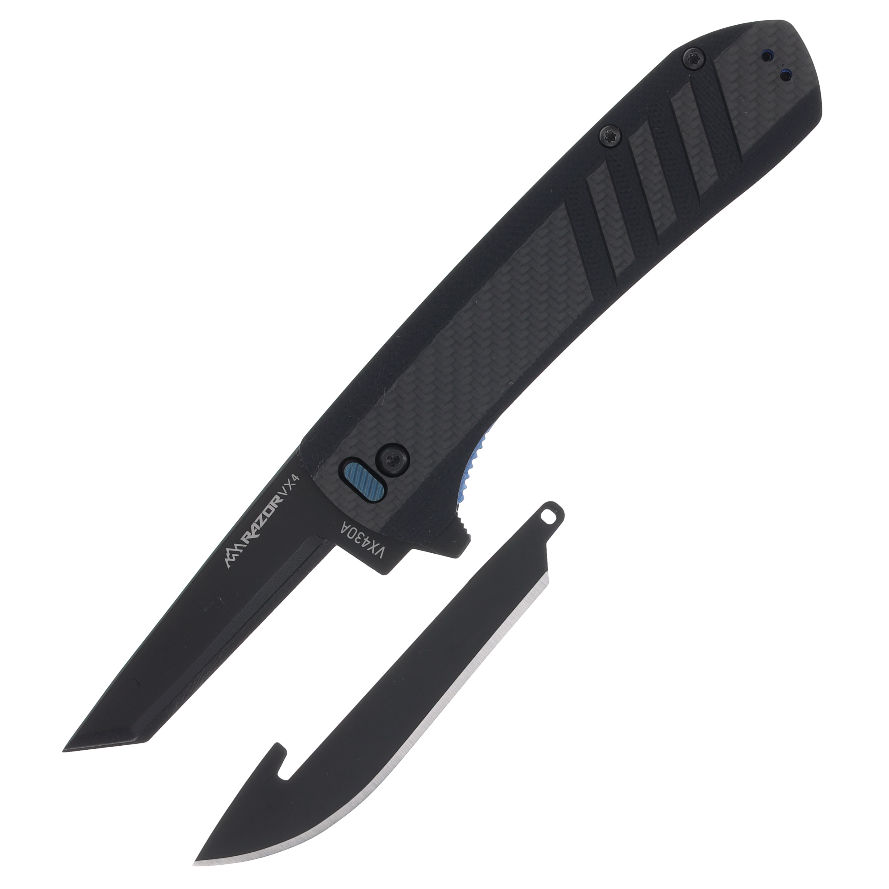 Outdoor Edge VX4 Spring-Assisted, Replaceable Blade Folding Knife (Carbon Fiber) OEVX430AC View 3