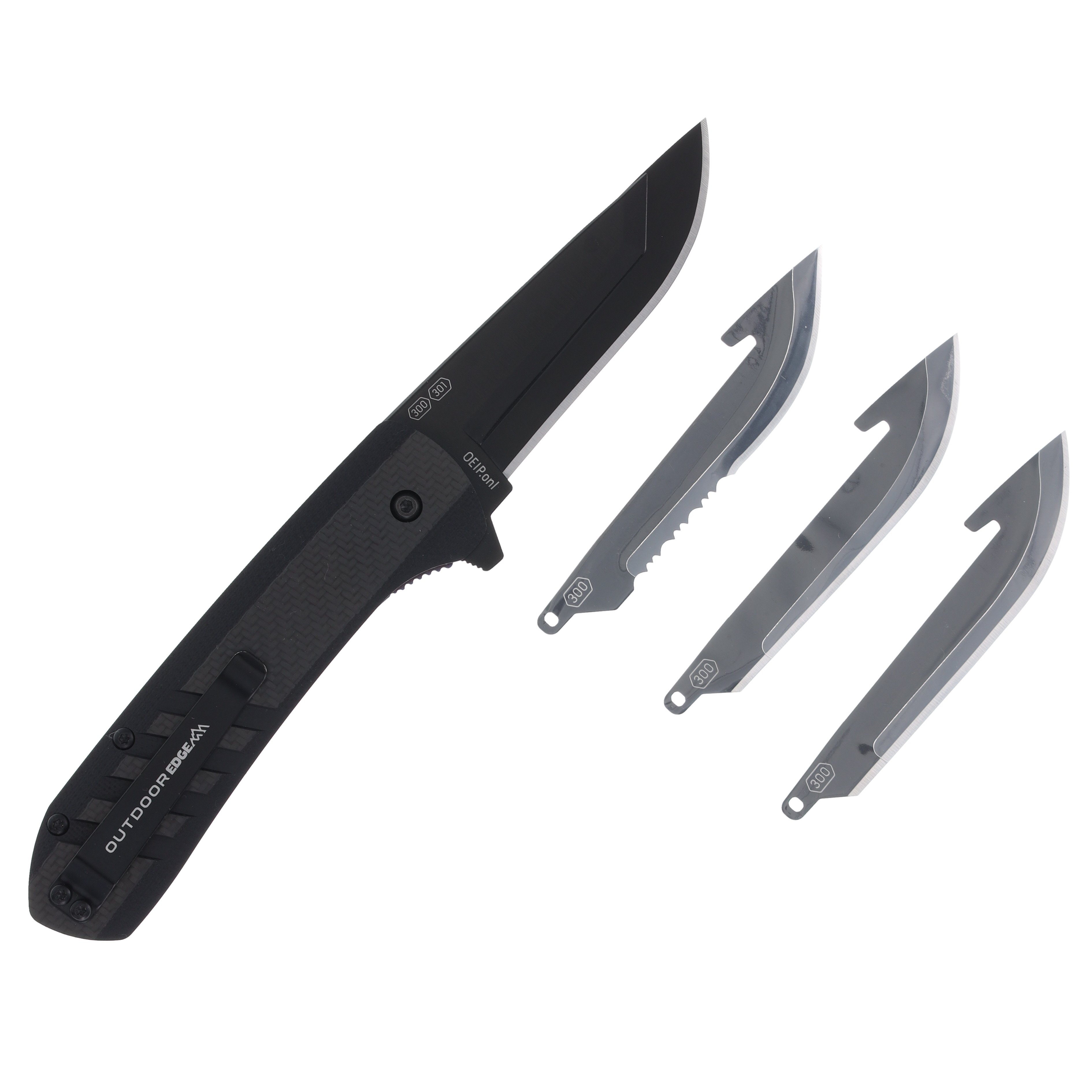 Outdoor Edge VX4 Spring-Assisted, Replaceable Blade Folding Knife (Carbon Fiber) OEVX430AC View 2