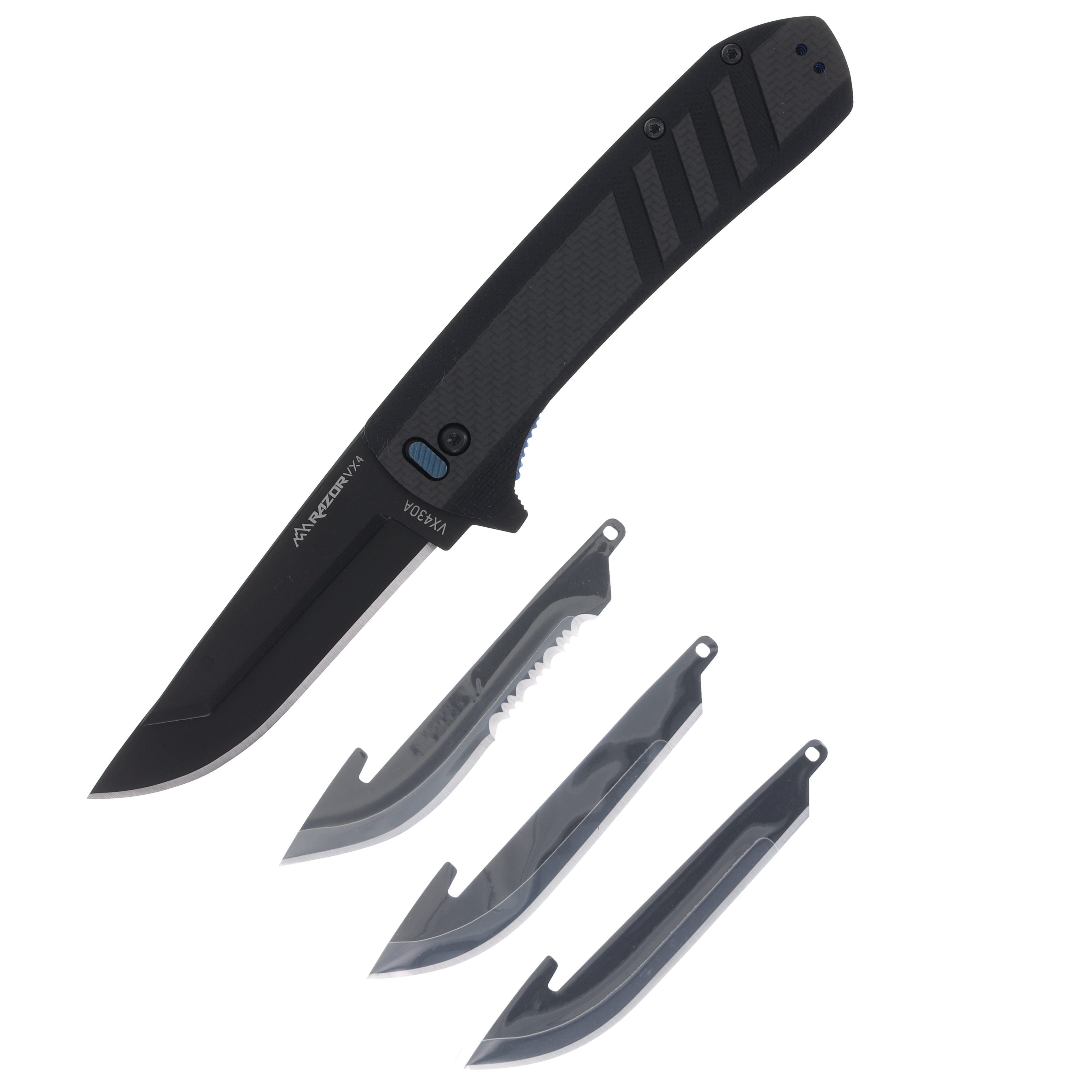 Outdoor Edge VX4 Spring-Assisted, Replaceable Blade Folding Knife (Carbon Fiber) OEVX430AC View 1