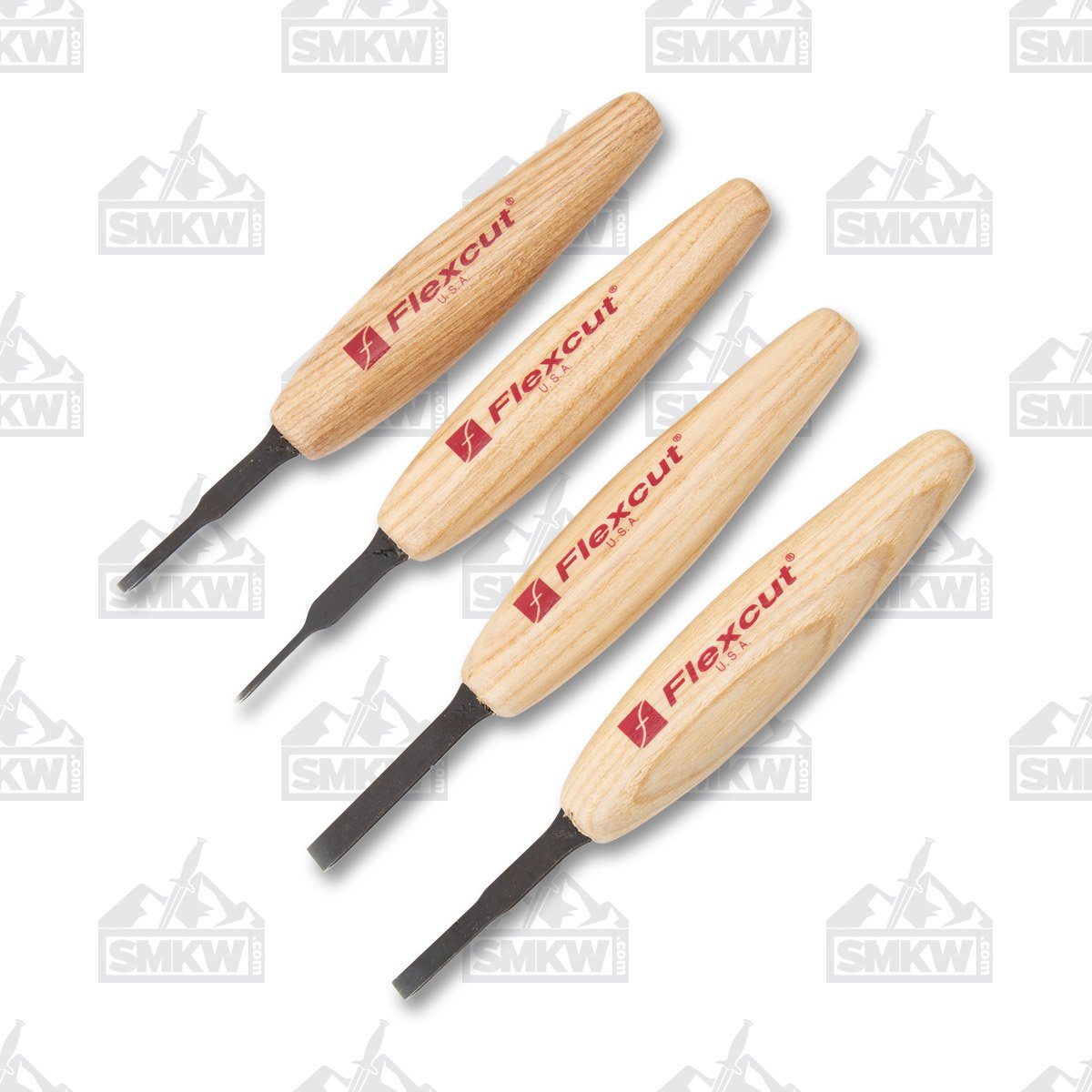 Flexcut 4-piece Chisel Micro Tool Set (Ash, Carbon Steel) FTMT100 View 1