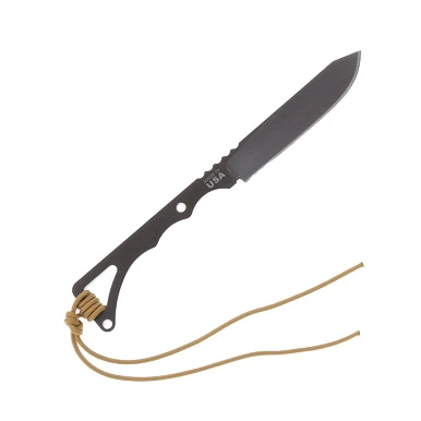 TOPS Rocky Mountain Spike Fixed Blade 3.5in Sandstorm Bronze Clip Point View 3