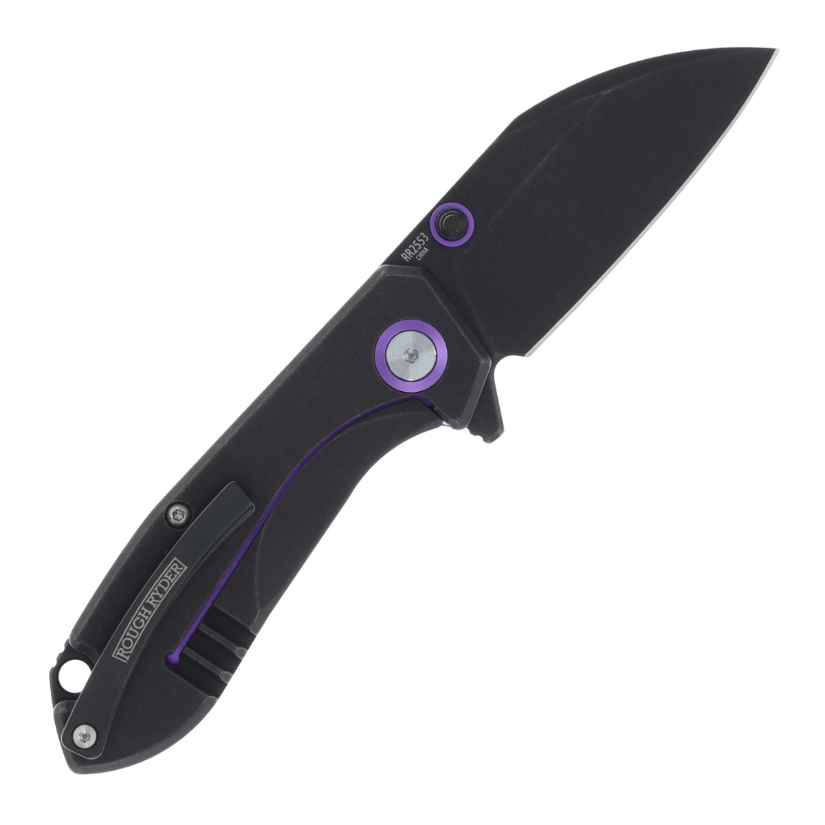 Rough Ryder Tattoo Series Design Your Own Folding Knife Kit (Purple Aluminum) RR2553 View 3