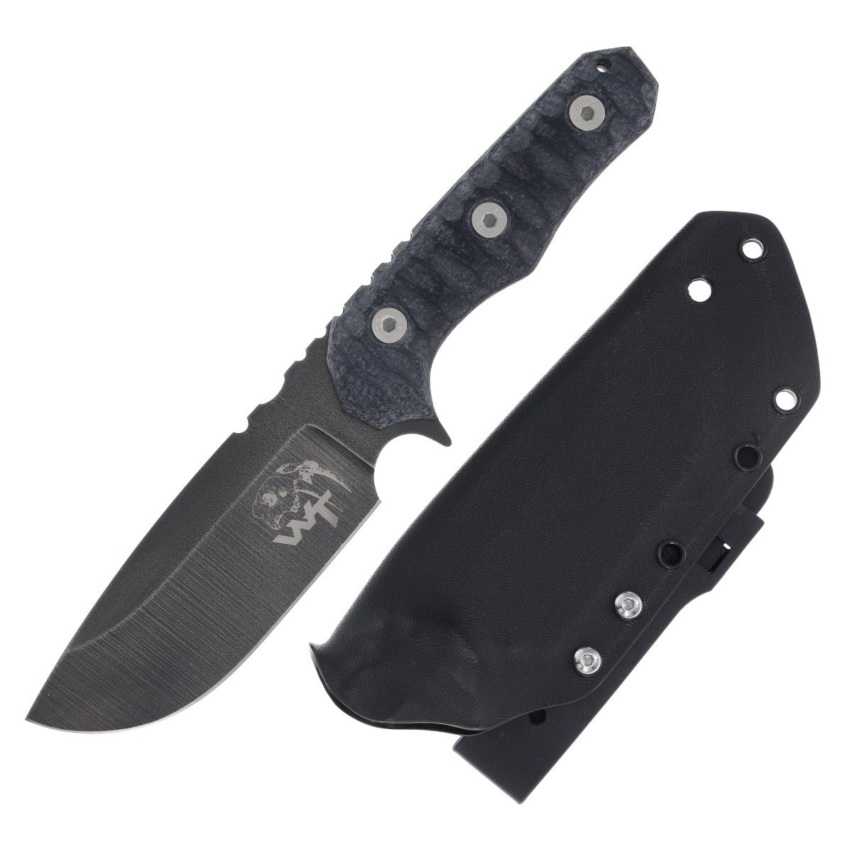 Wander Tactical Lynx Fixed Blade Knife Raw Finish/Black Micarta WTLYNX04 View 1