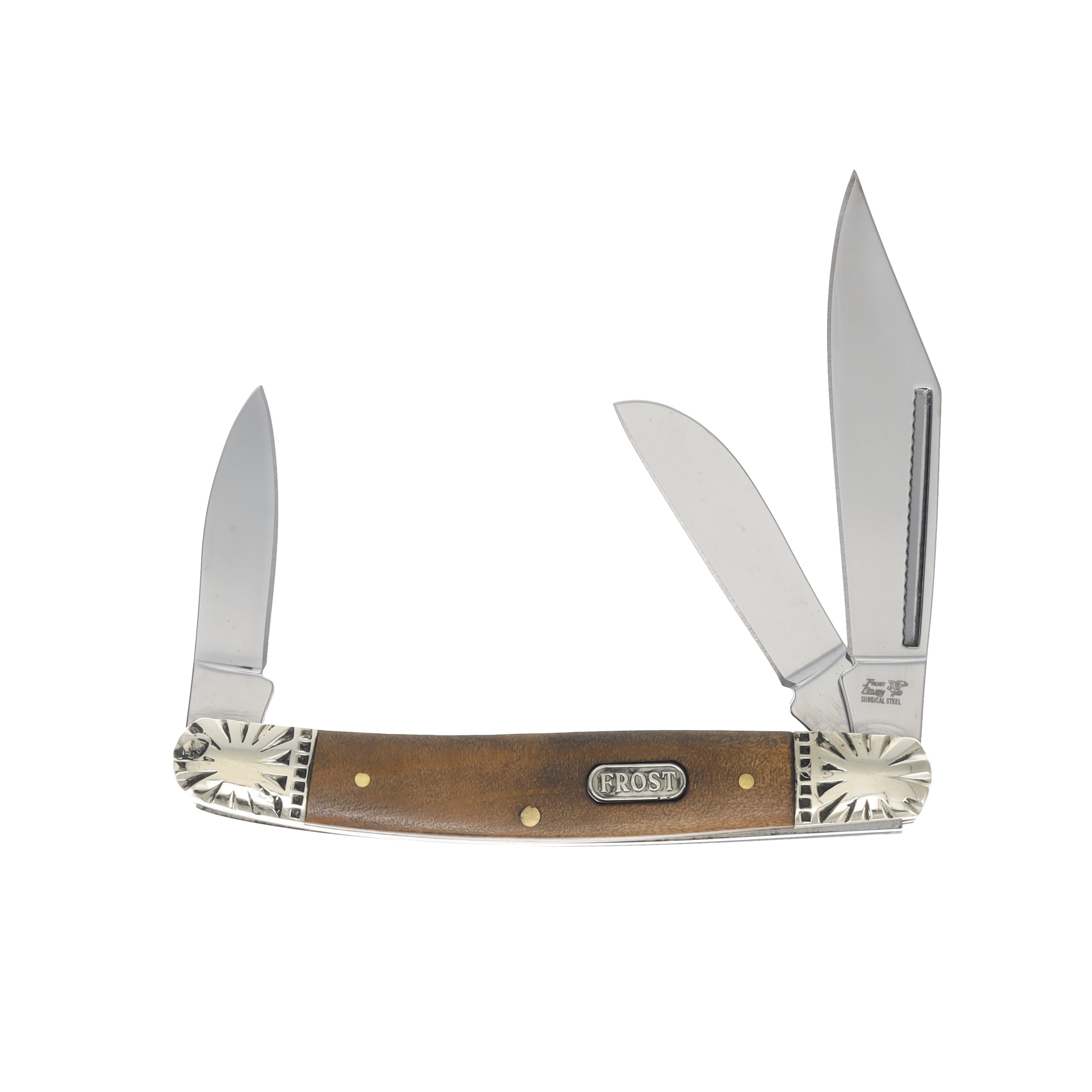 Frost Wrangler Stockman Pecan Burlwood Handle FRFC1012PCW View 1