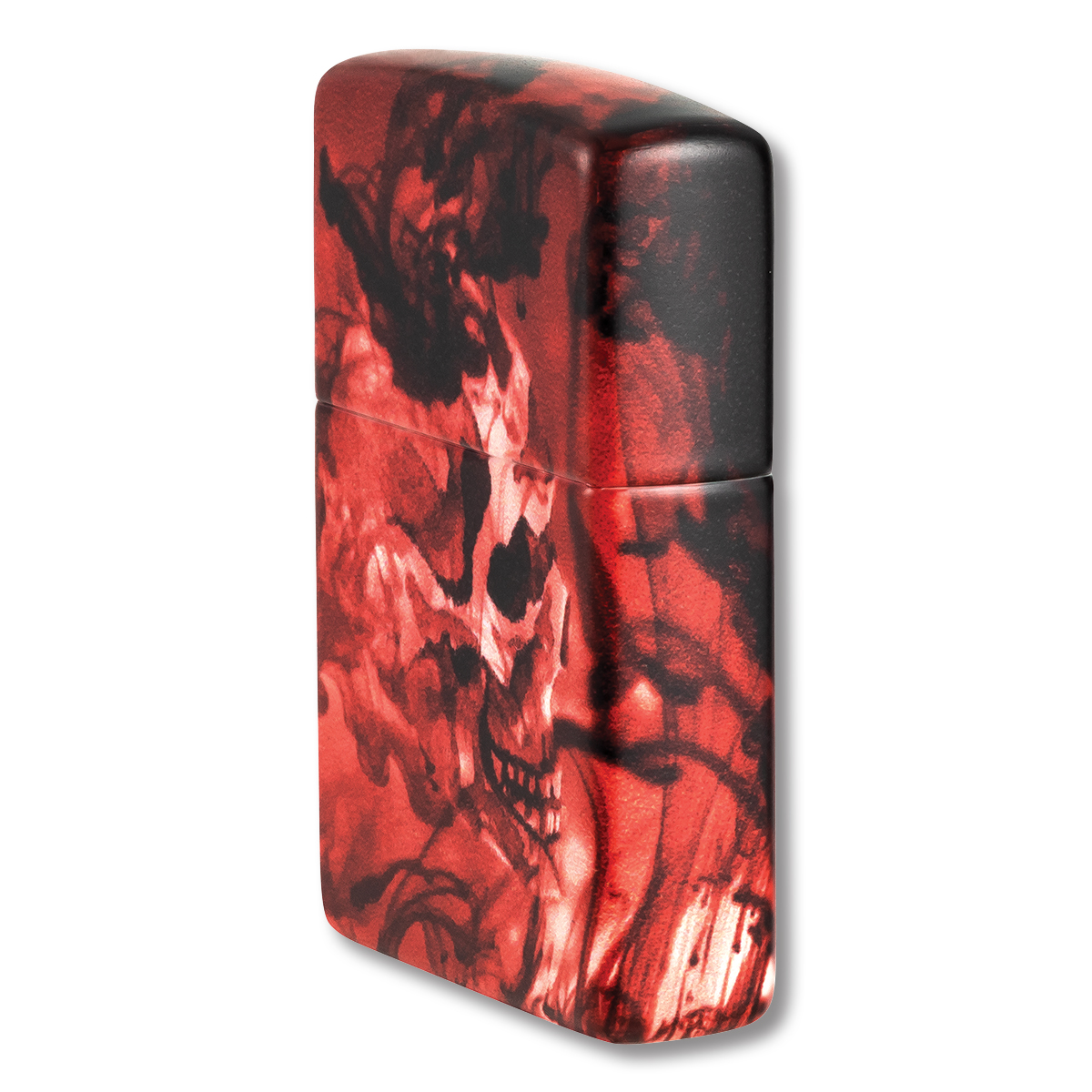 Zippo Lighters Spooky Skulls Matte Red ZP48772 View 3