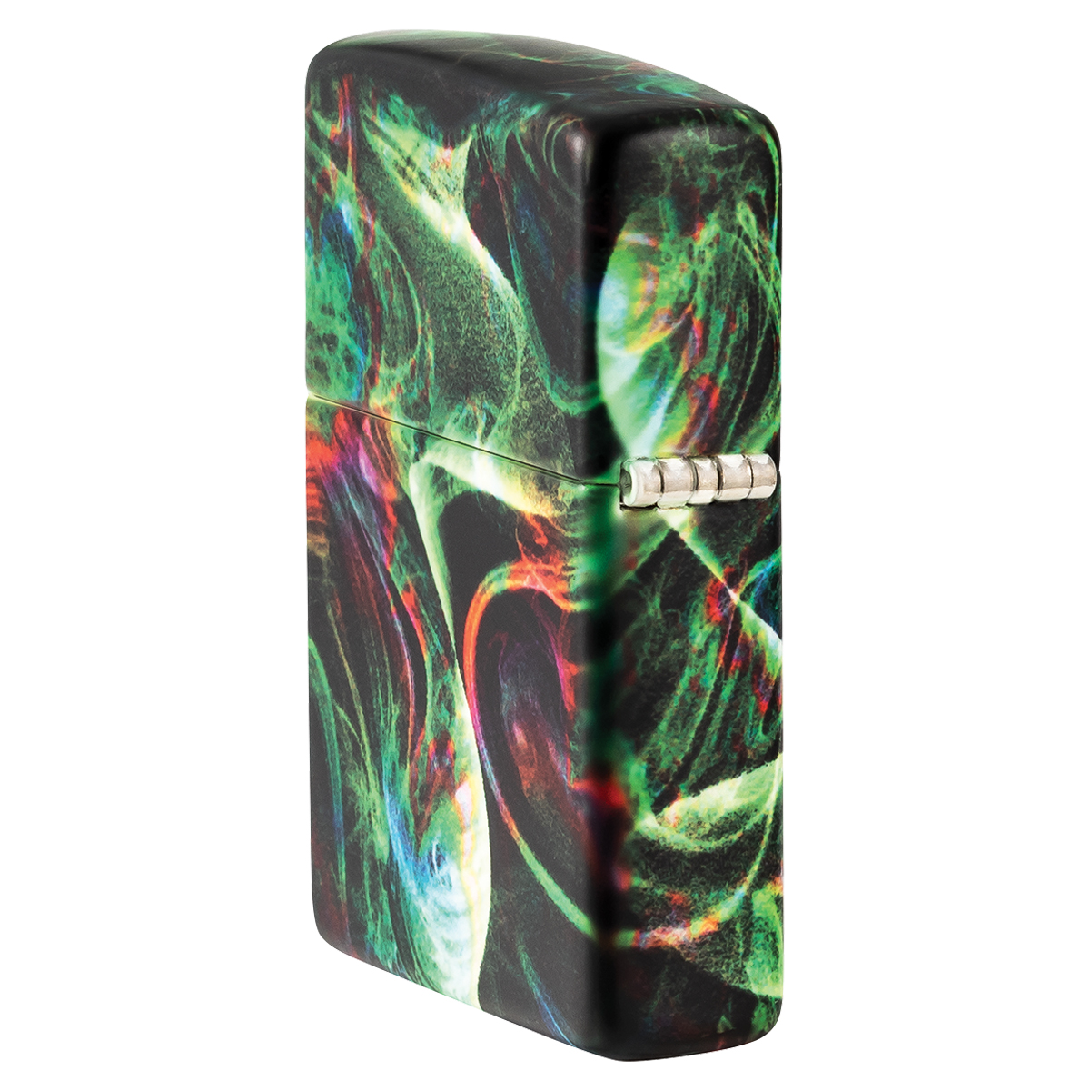 Zippo Psychedelic Swirl Glow in The Dark Matte Green Lighter ZP48774 View 7