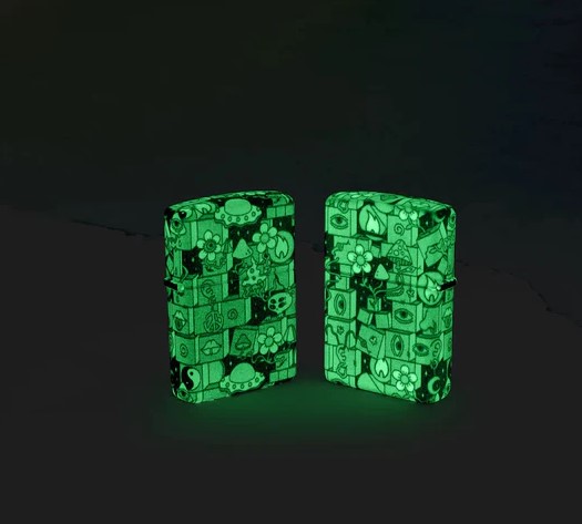 Zippo Abstract Glow in the Dark Lighter ZP48779 View 5